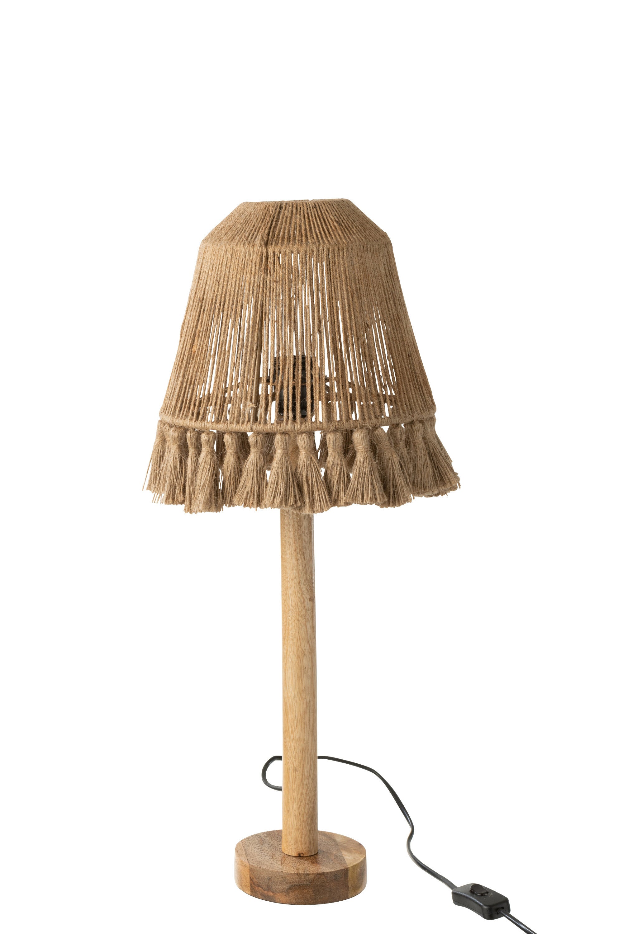 J-Line Tafellamp Mila Jute Beige