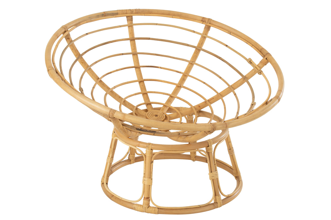 Bank Celine + Kussen Rotan Natuurlijk