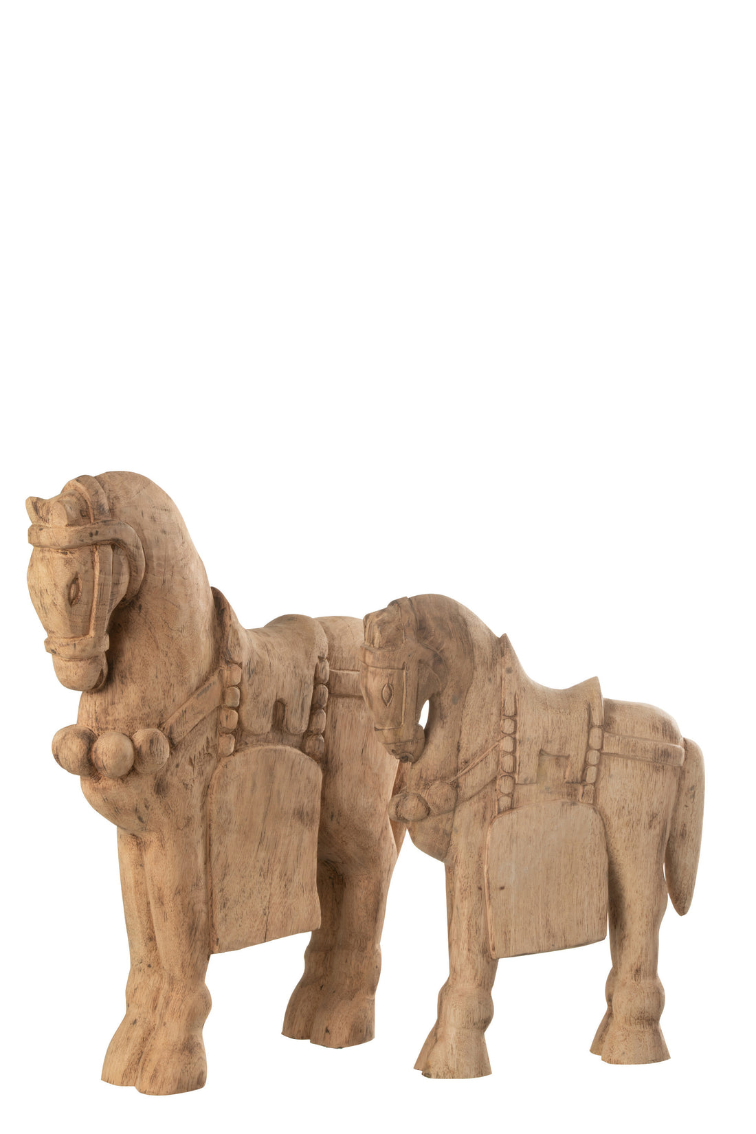 J-Line figuur Cheval - bois - naturel - large
