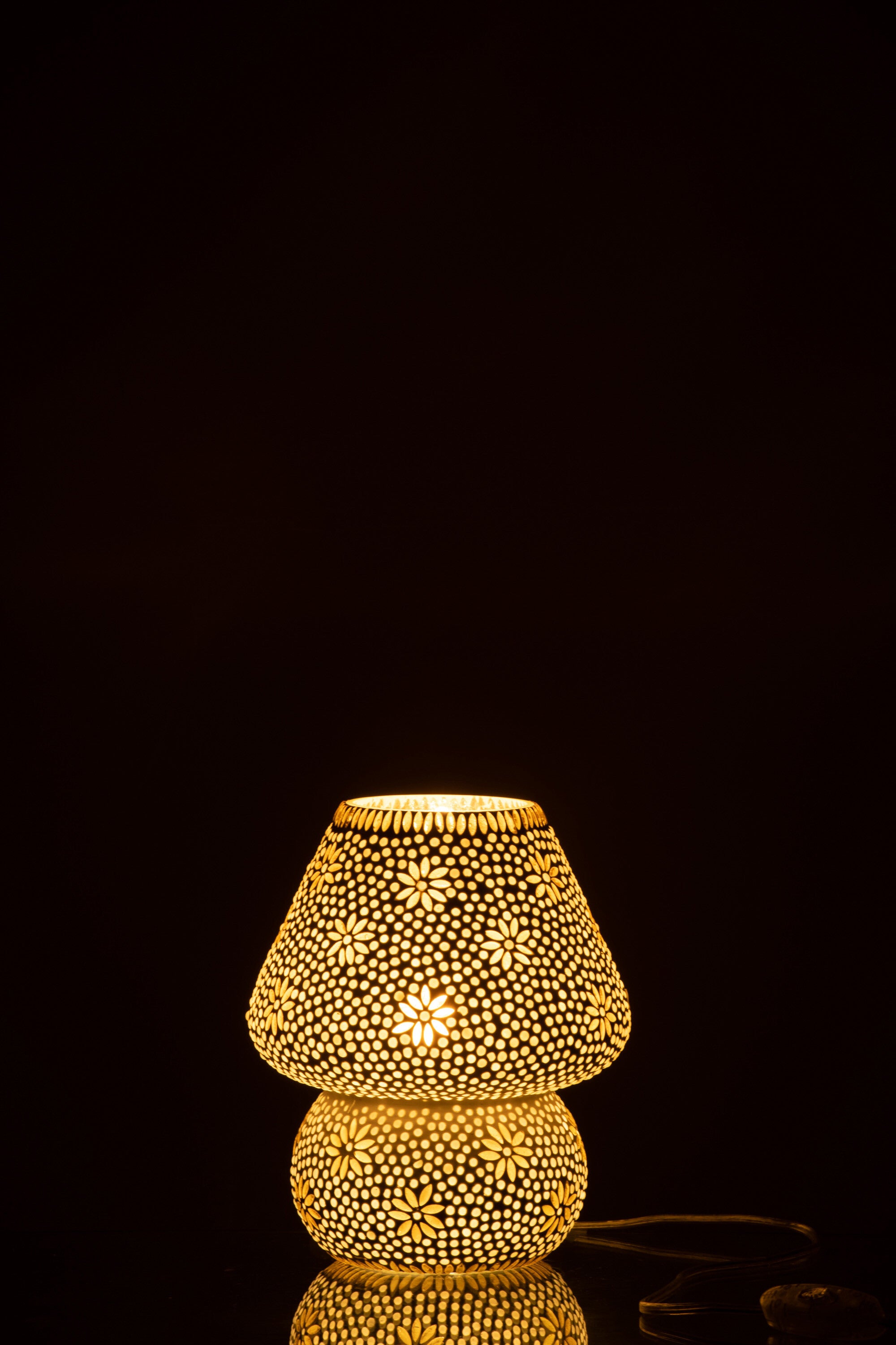 J-Line Lamp Bram Glas Geel Small