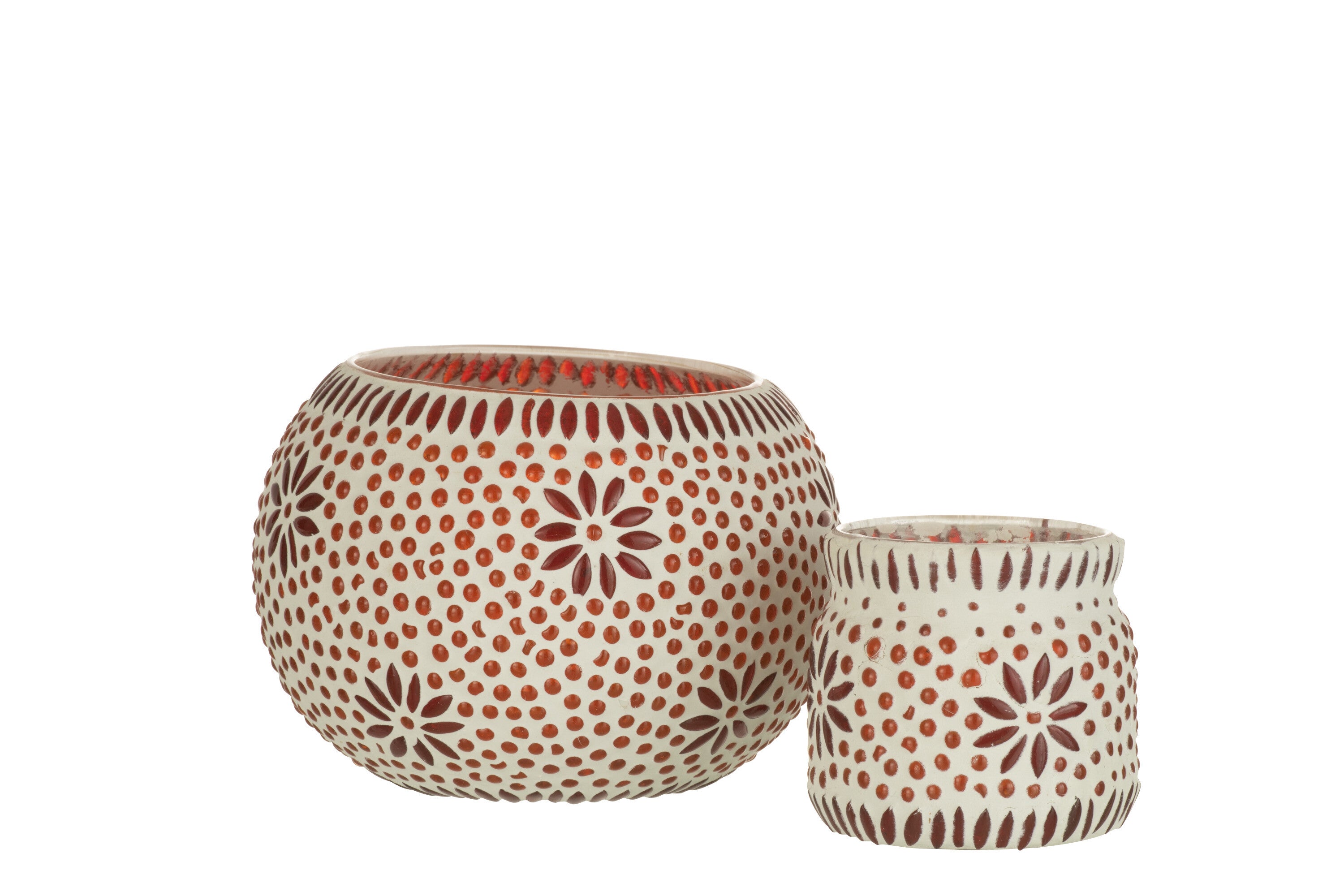 J-Line Lamp Bram Glas Rood Medium