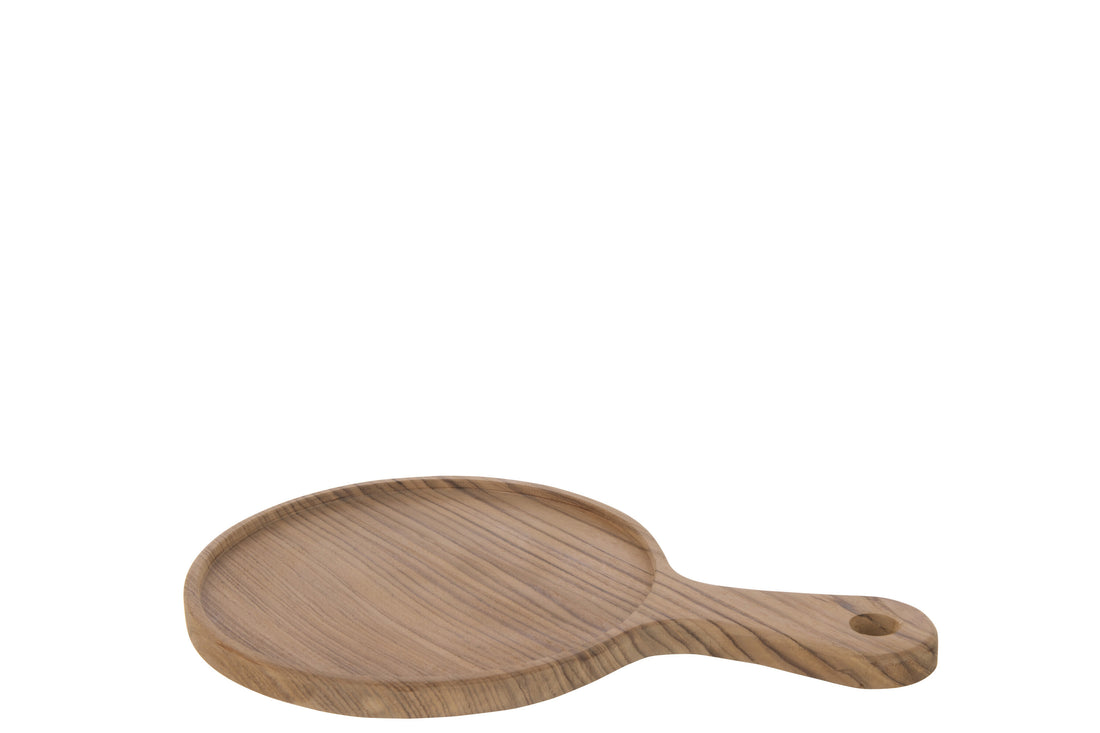J-Line Rond snijplank - hout - naturel - S