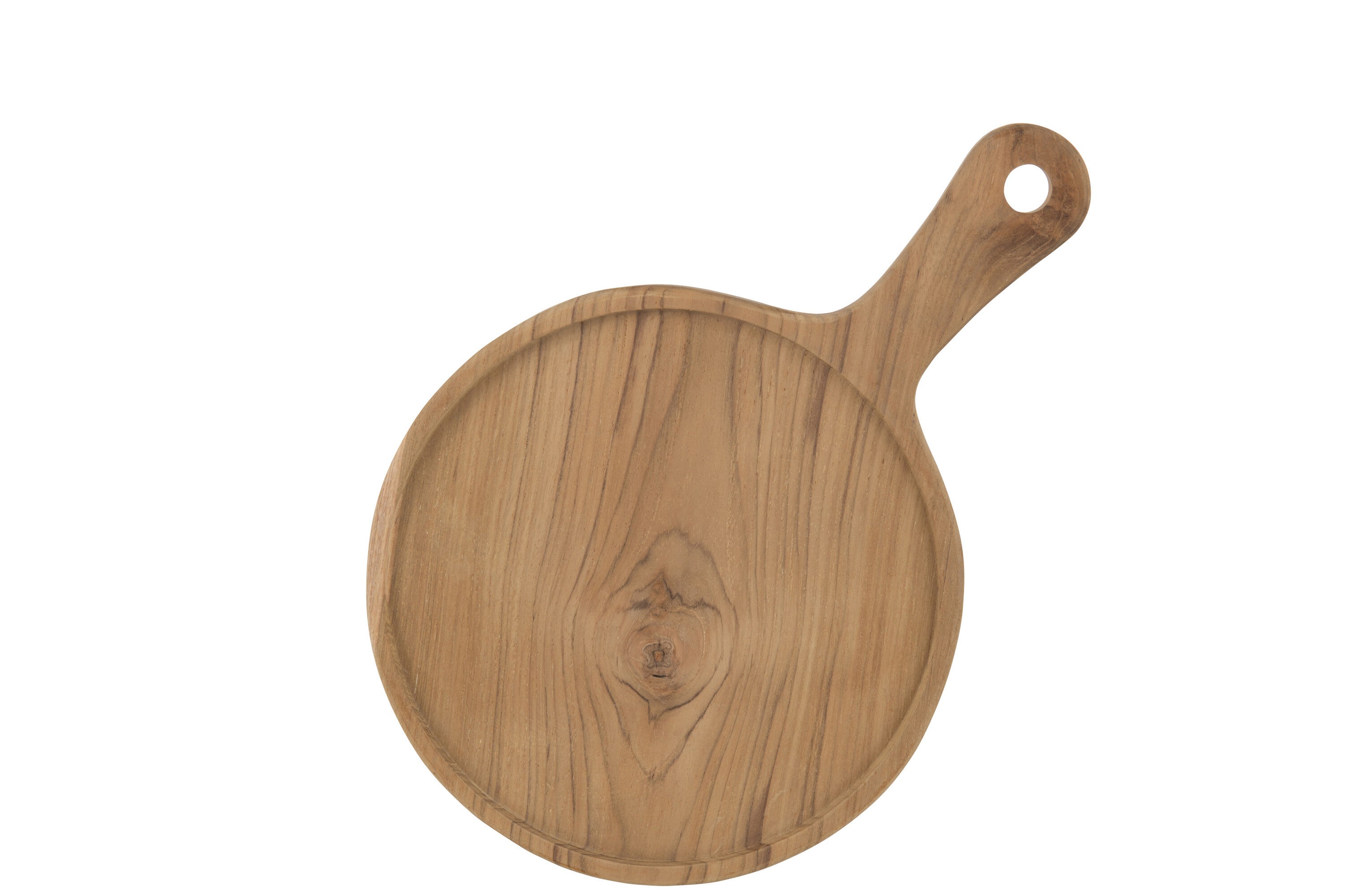 J-Line Rond snijplank - hout - naturel - M