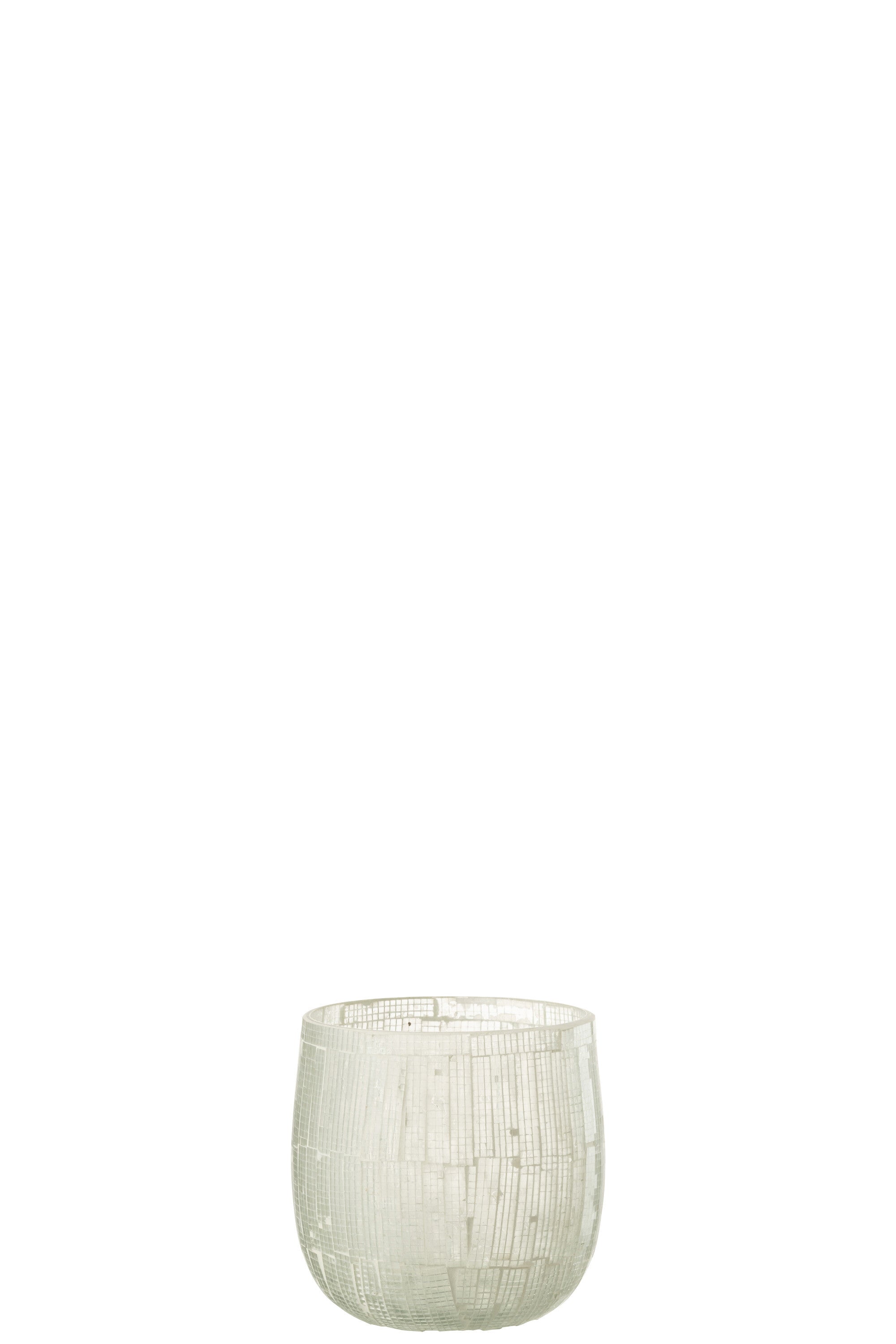 Orkaan Mozaïek Glas Licht Grijs Medium