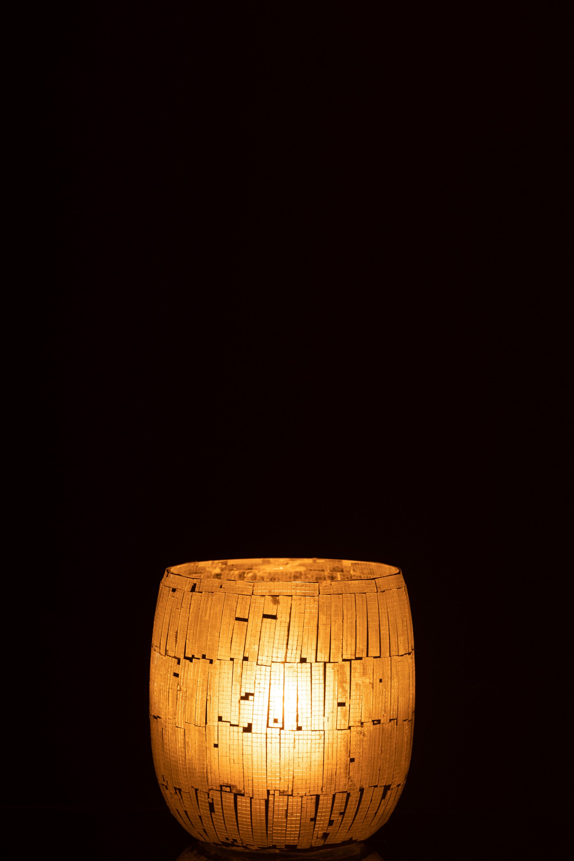 Orkaan Mozaïek Glas Licht Grijs Groot