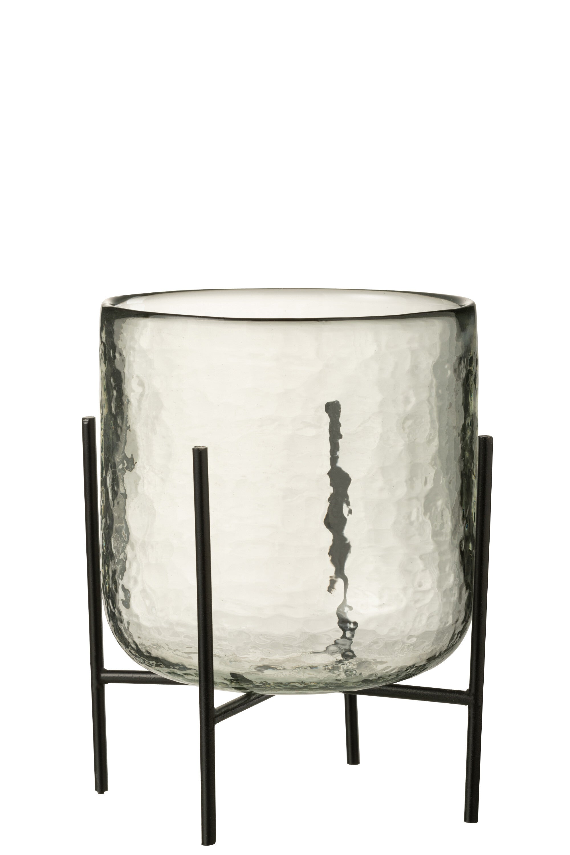 Orkaan Stand Glas/IJzer Transparant Groot