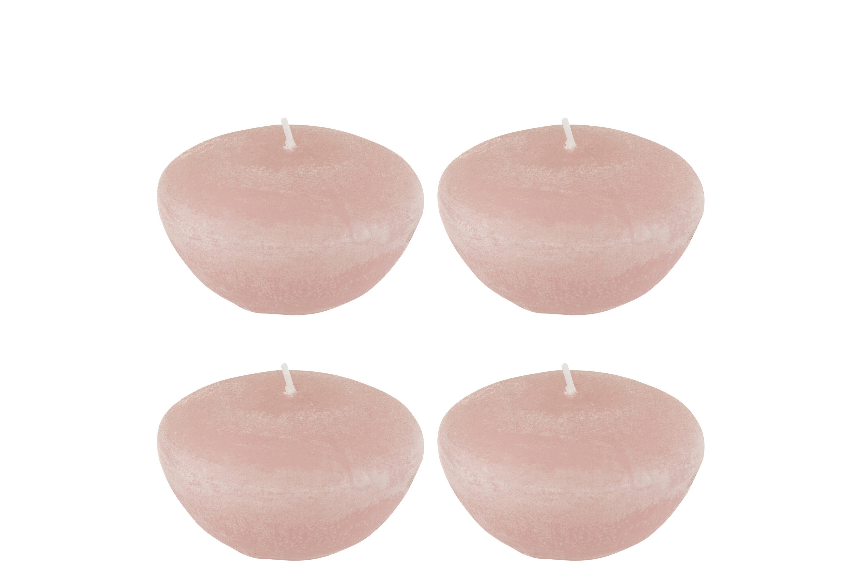 J-Line doos van 4 drijfkaars - roze - L - 8U
