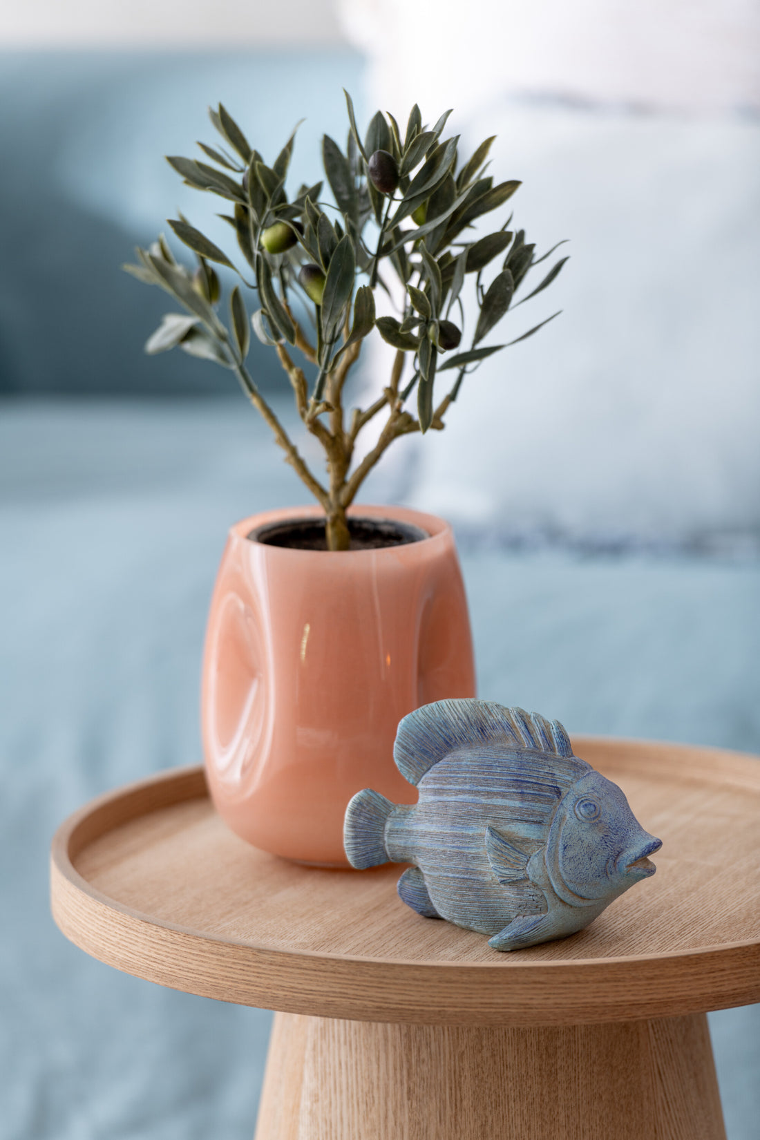 J-Line Vaas Bult Glas Roze/Oranje Small Assortiment Van 2 - 16.50 cm hoog