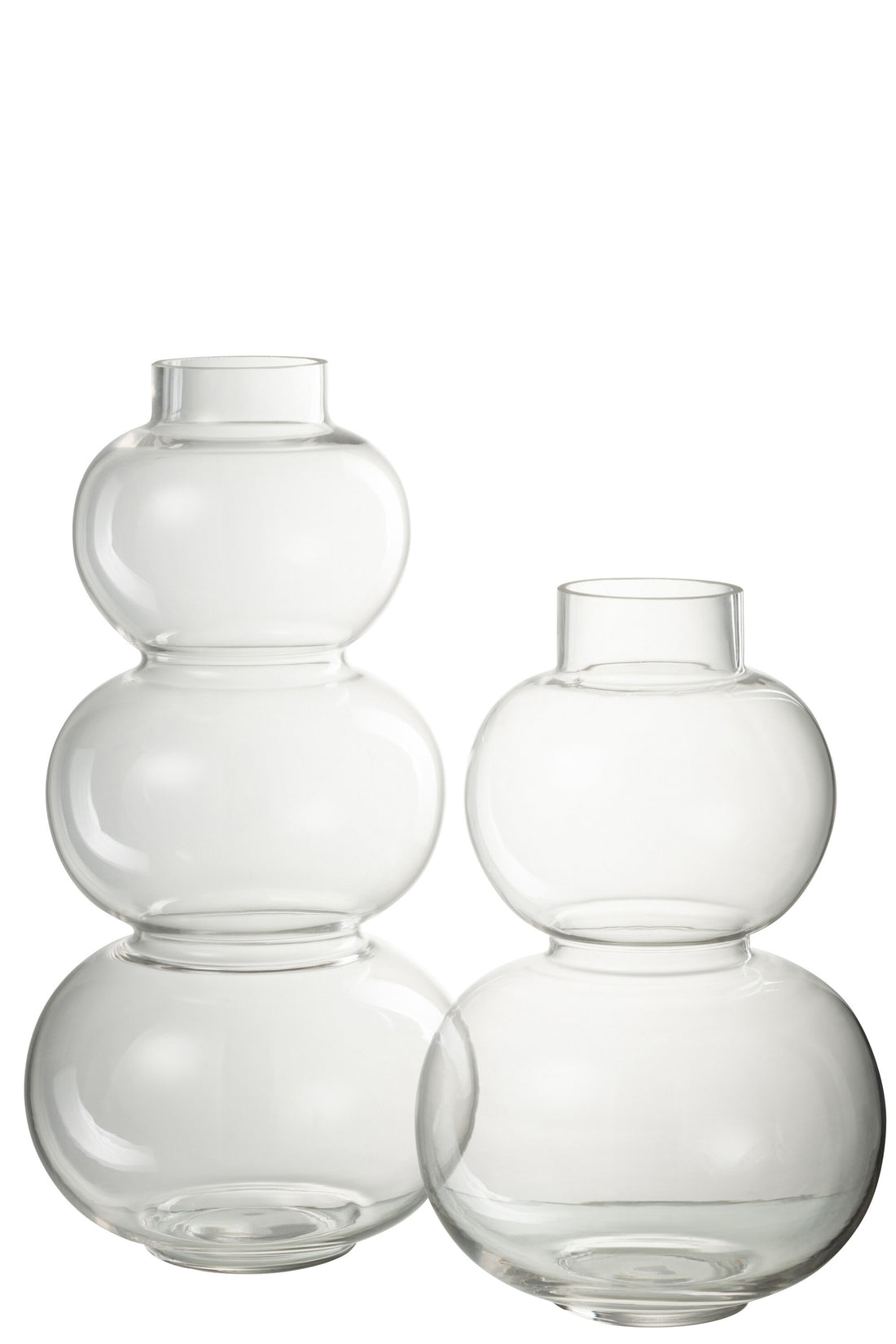 Vaas Globes Glas Transparant Groot