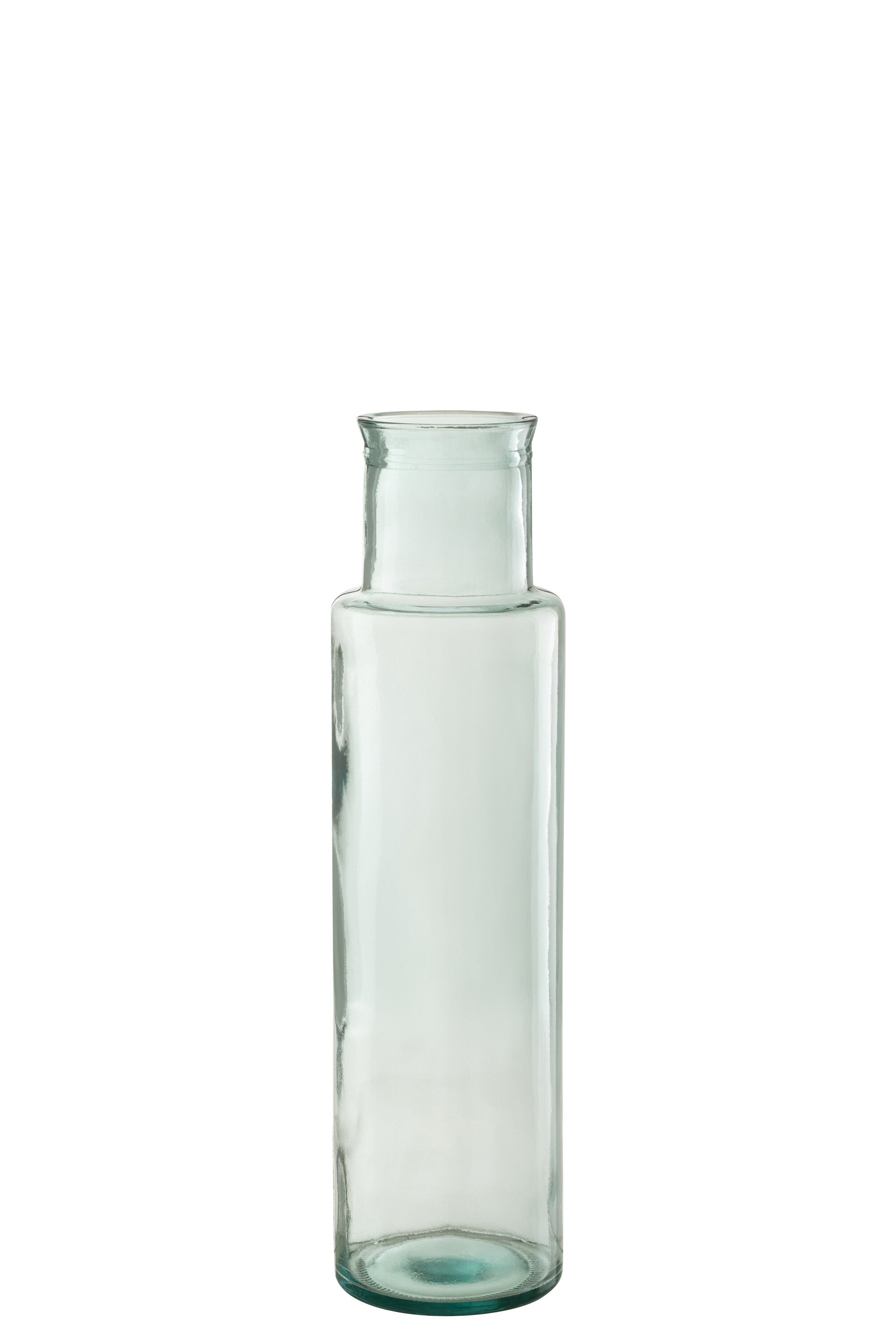 J-Line Vaas Cilinder Gerecycleerd Glas Large - 55.00 cm hoog