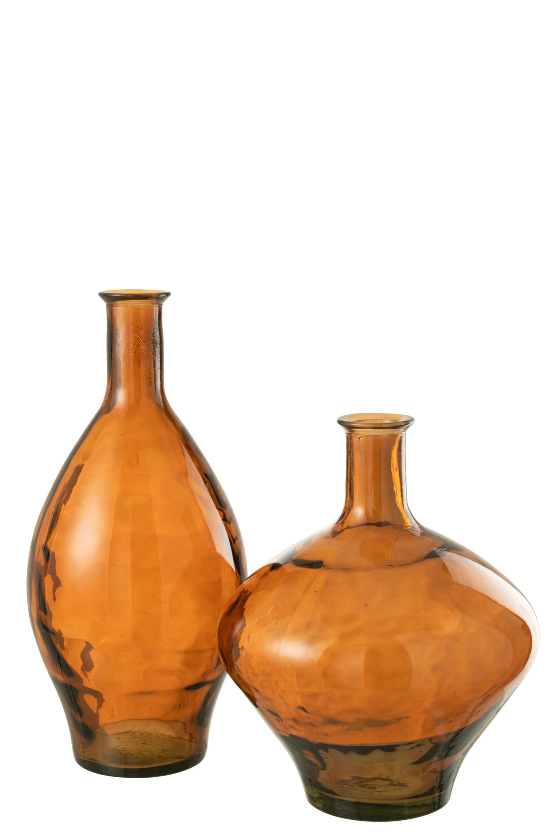 J-Line vaas Hoog - glas - bruin - 60.00 cm hoog