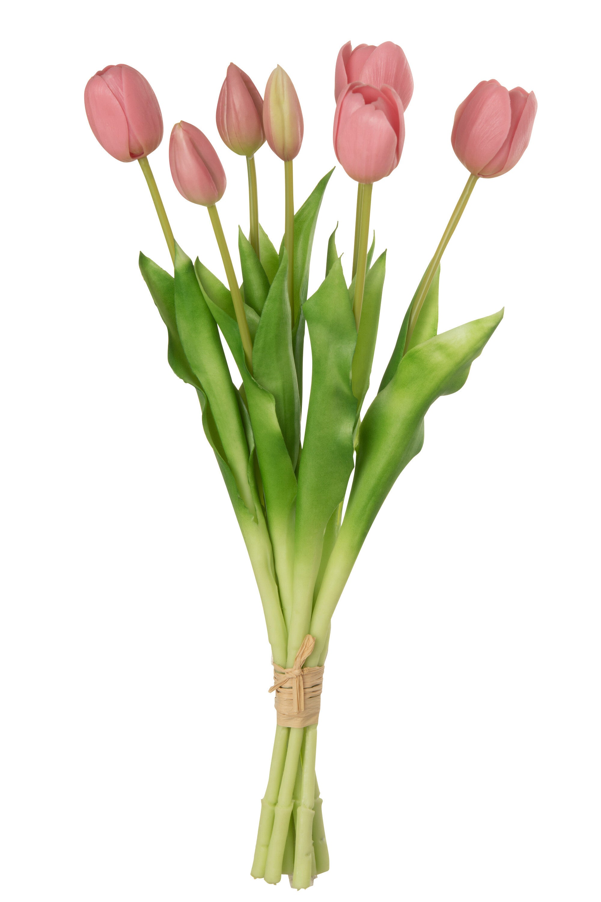 J-Line Boeket Tulpen 7Stuks Pu Roze Large