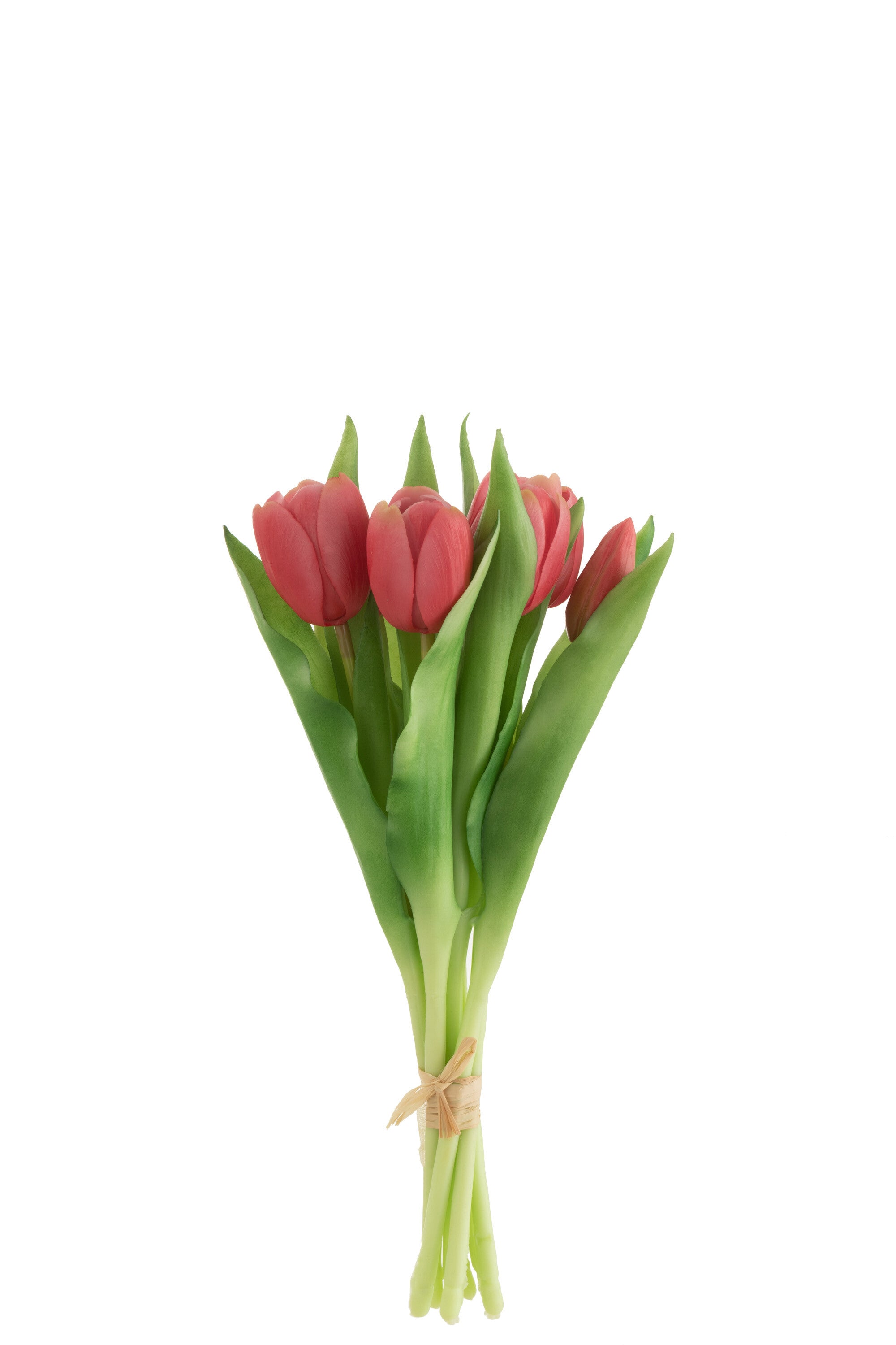 J-Line Boeket Tulpen 7Stuks Pu Fel Roze Small