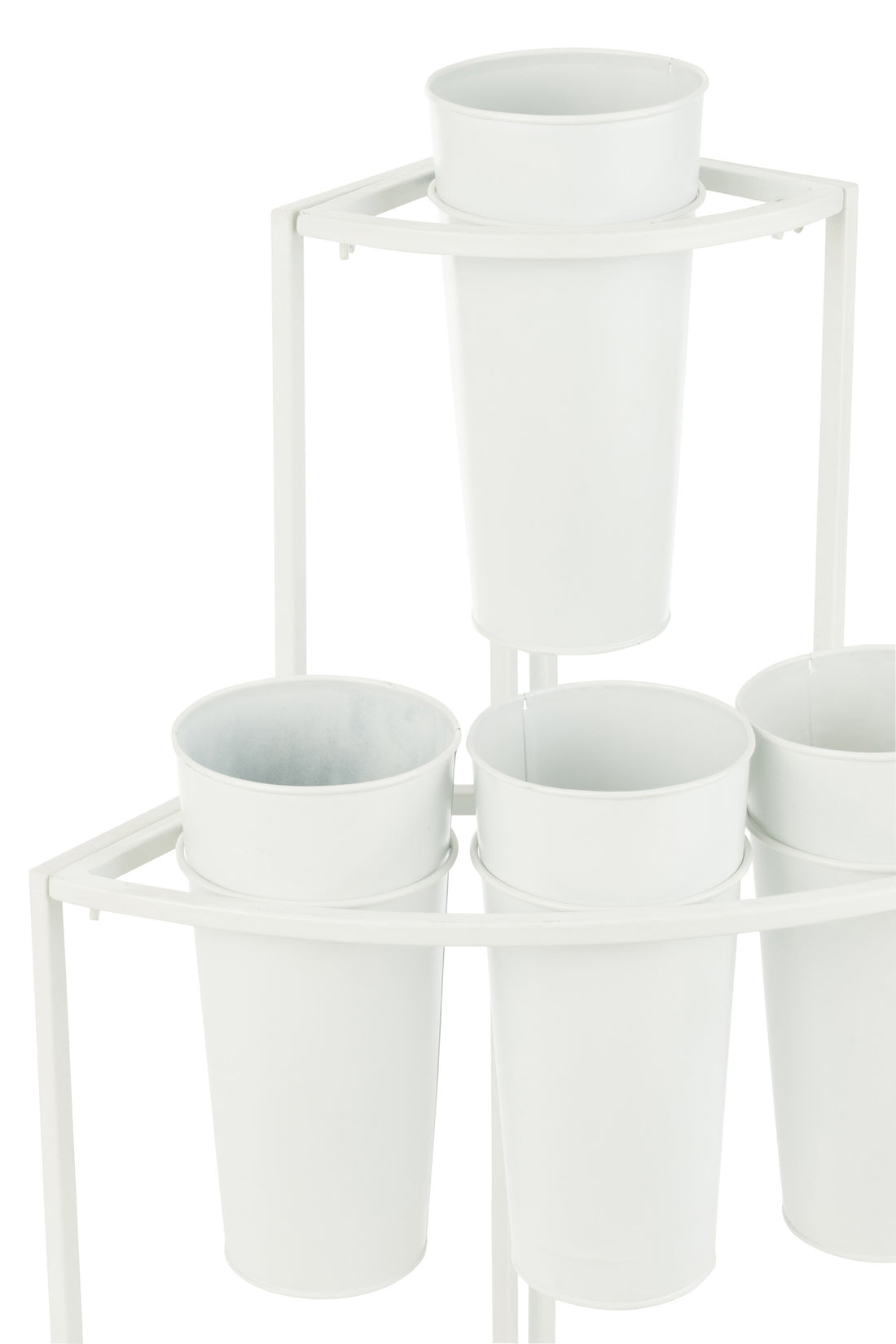 Bloemenstandaard 9 stuks wit klein