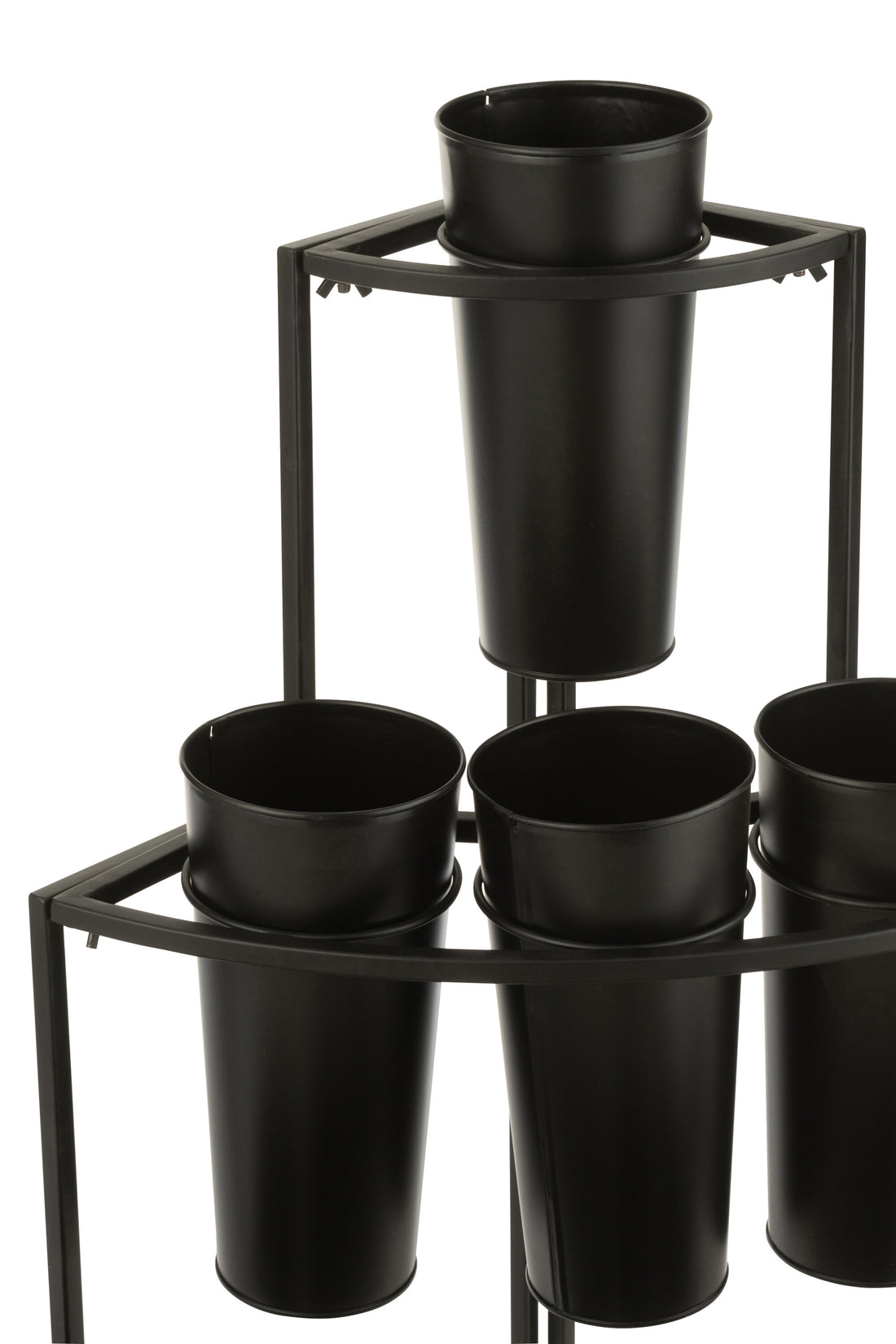 Bloemenstandaard 9 stuks Zwart Klein