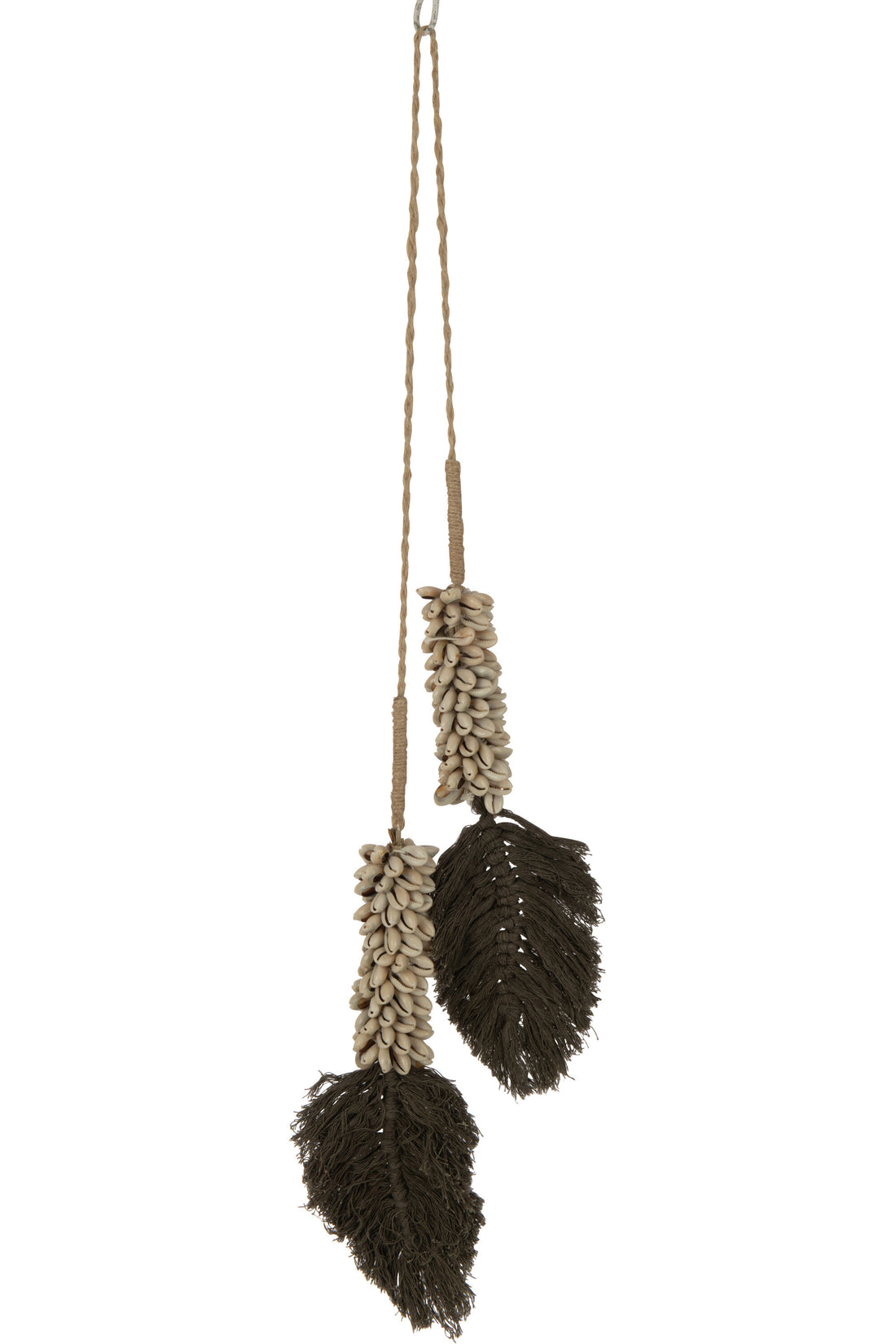 J-Line hanger - textiel - dronkerbruin/naturel