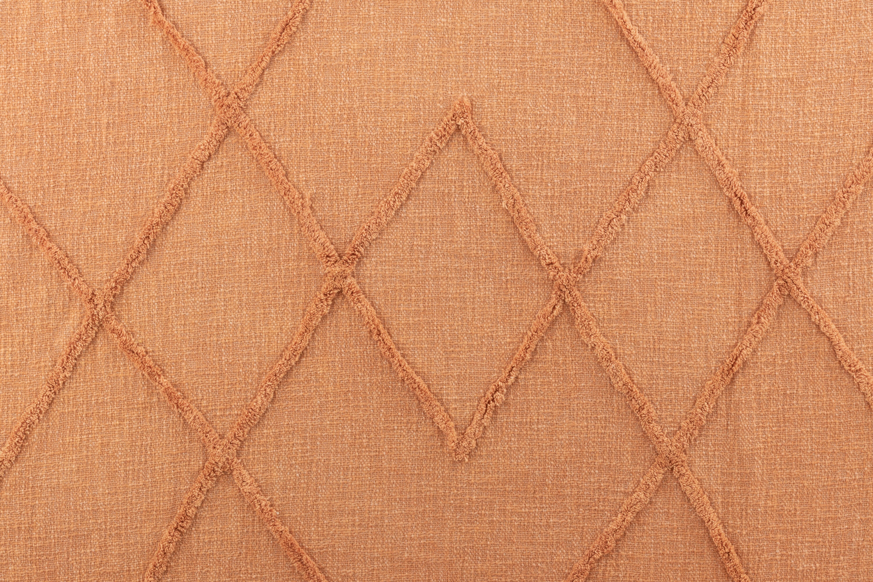 J-Line Plaid - katoen - zalm - 190 x 56 cm