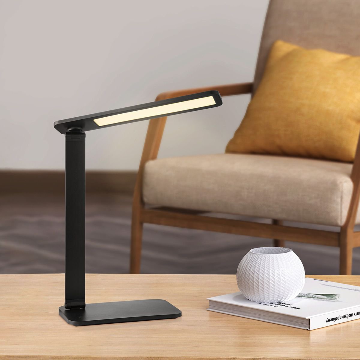 Talia Led Bureaulamp 6W Zwart - Verstelbare