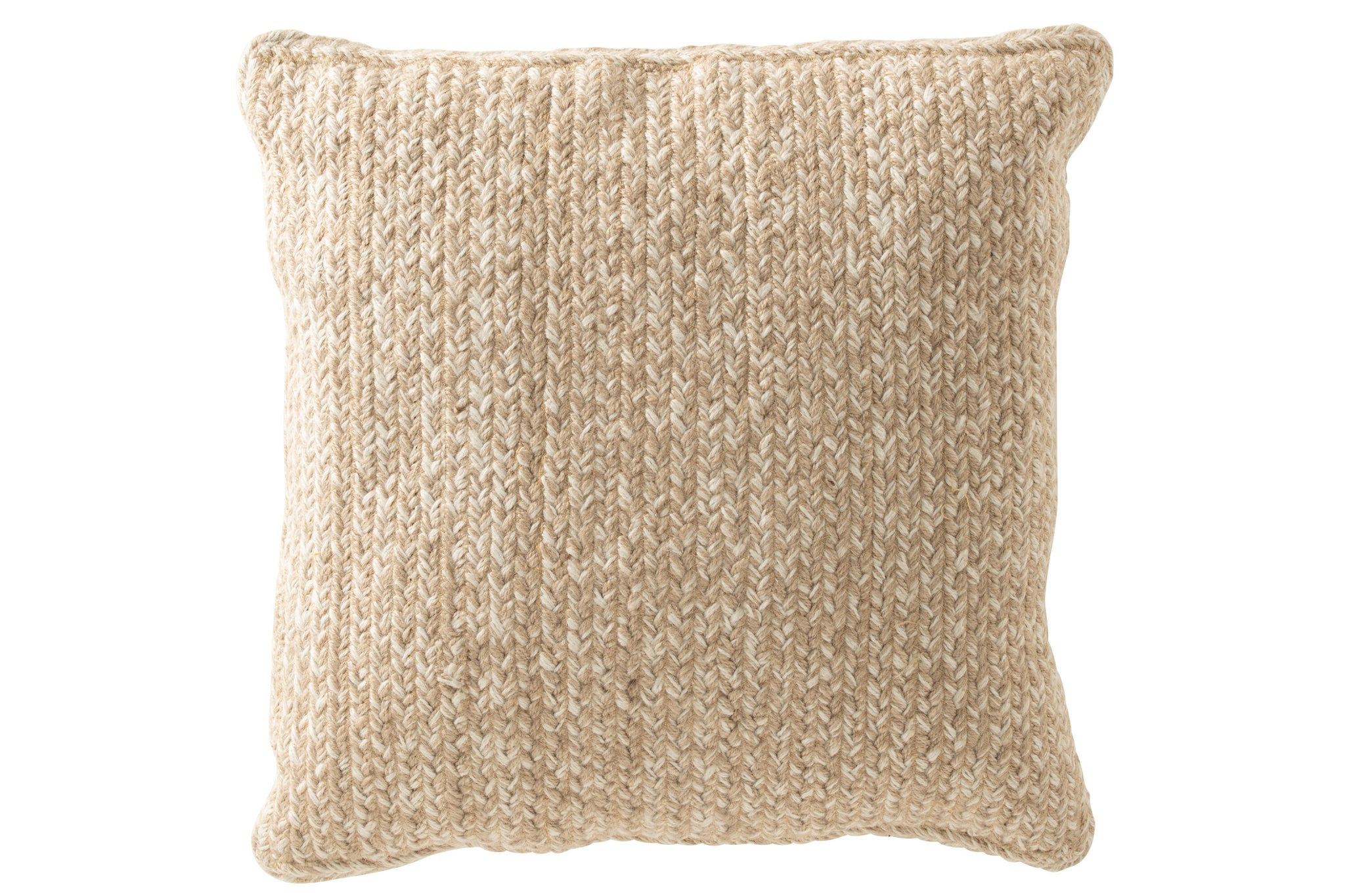 J-Line kussen Miami Outdoor - polyester - naturel/vit