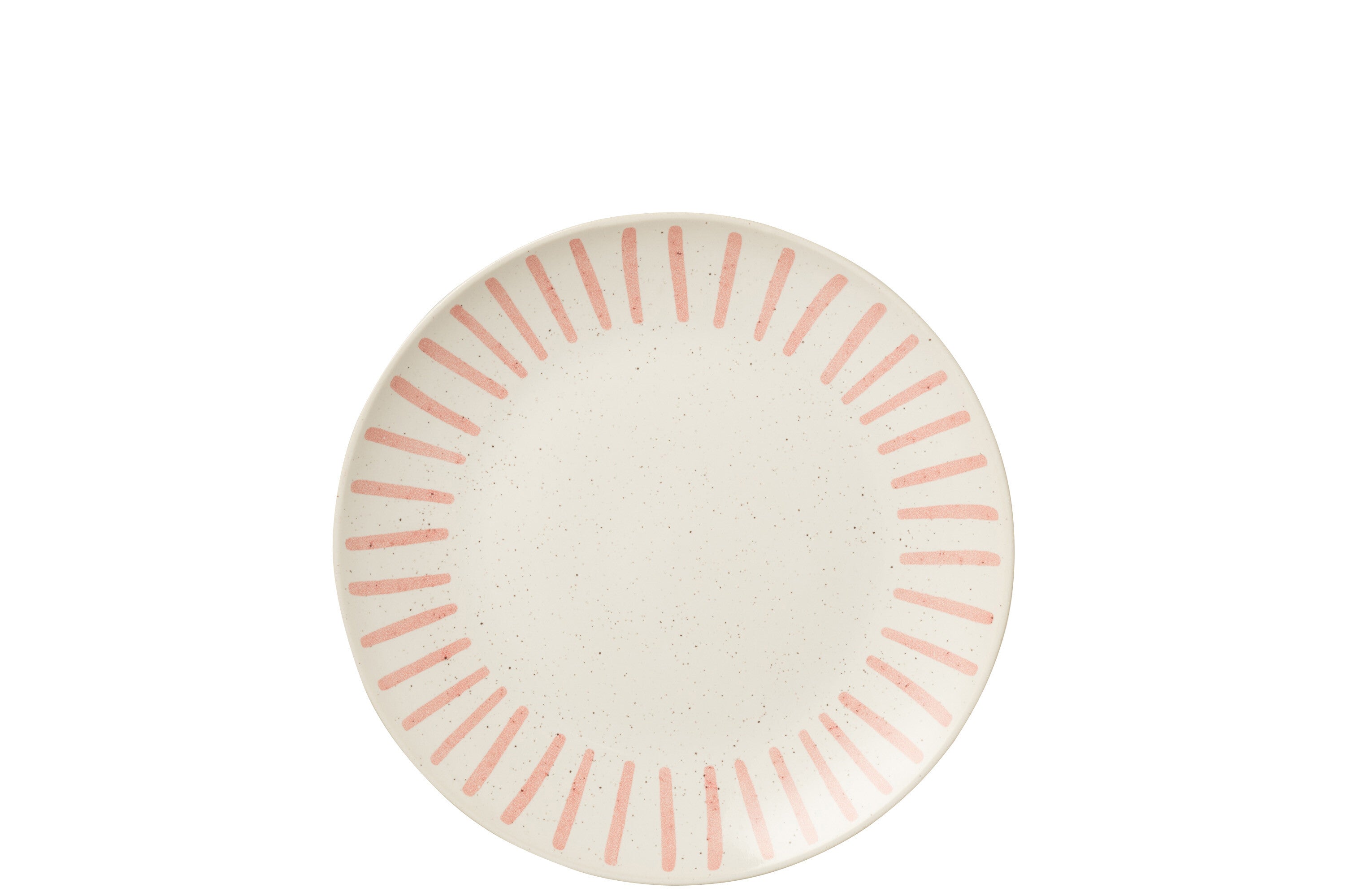 J-Line Bord Lijn Porselein Roze Large