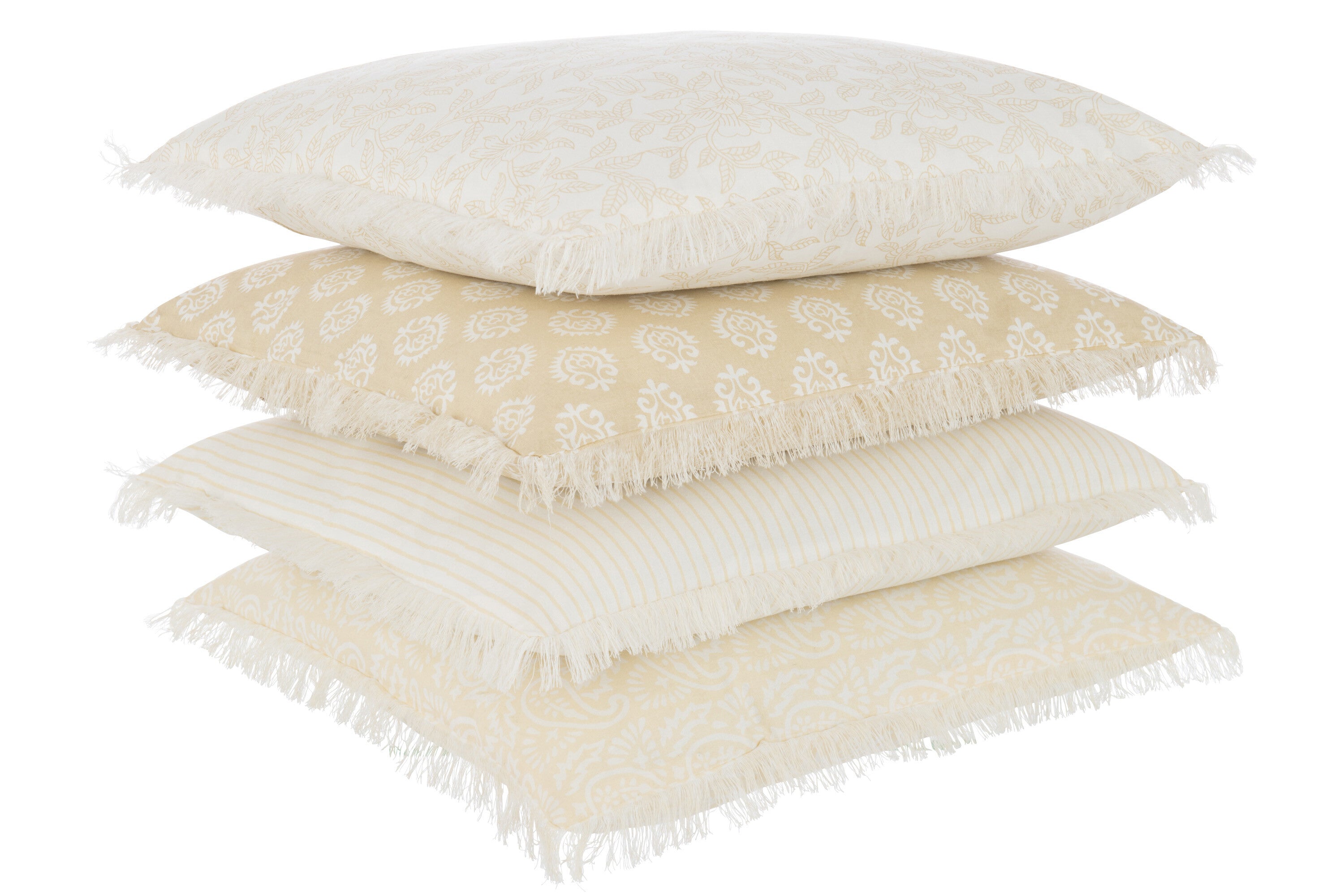 Kussen Indi Textiel Beige Assortiment Van 4