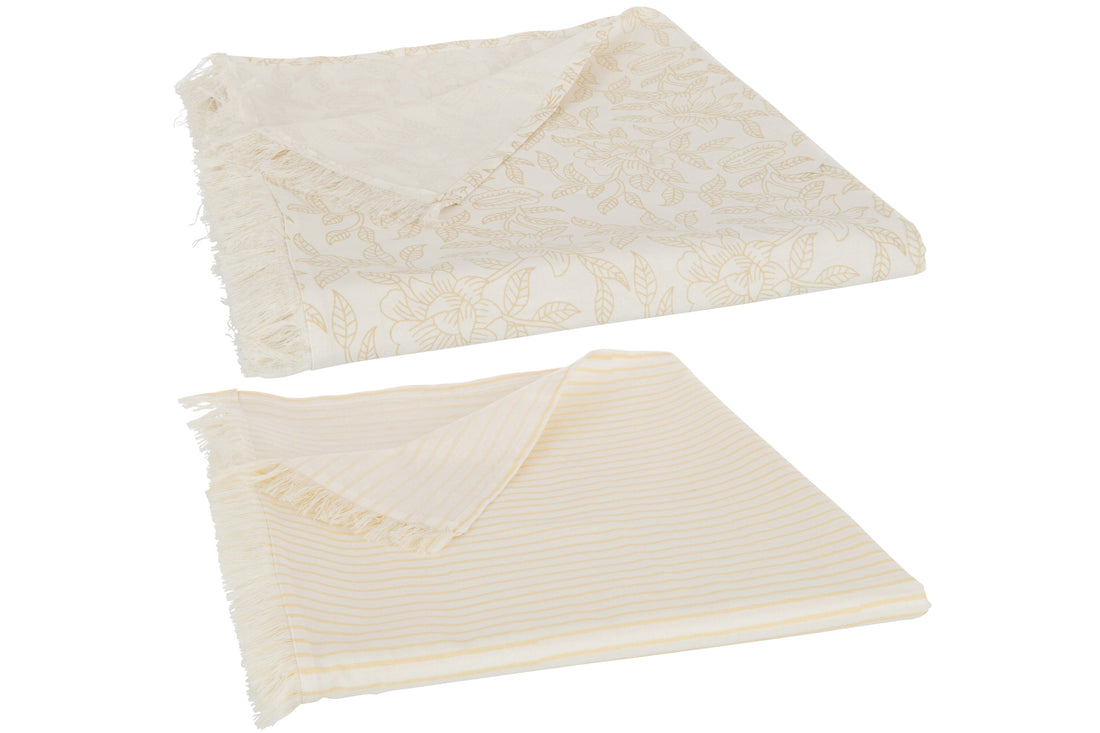 Tafelkleed Indi Textiel Beige Assortiment Van 2