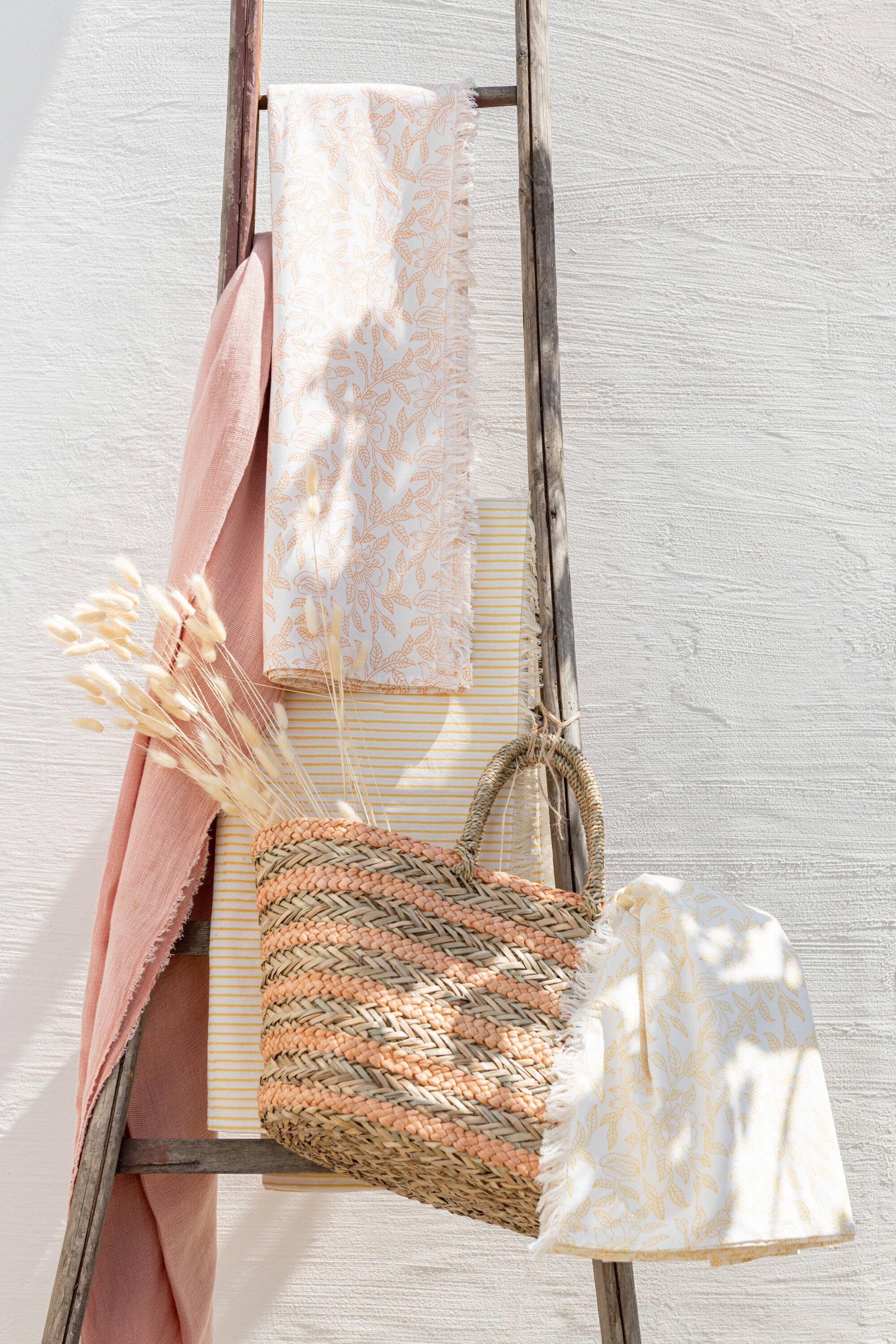 Tafelkleed Indi Textiel Zalm Assortiment Van 2