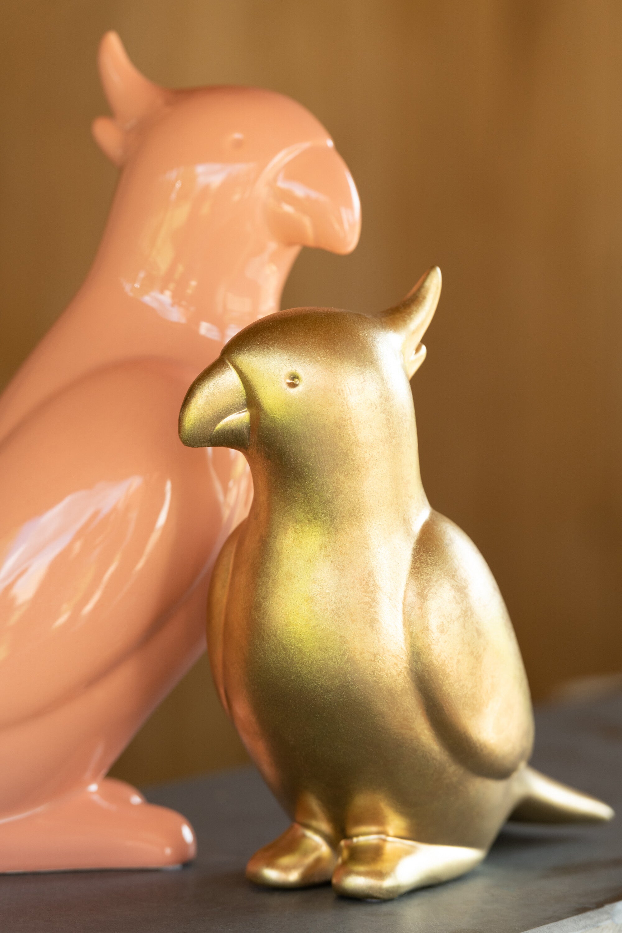 J-Line Kaketoe - keramiek - goud