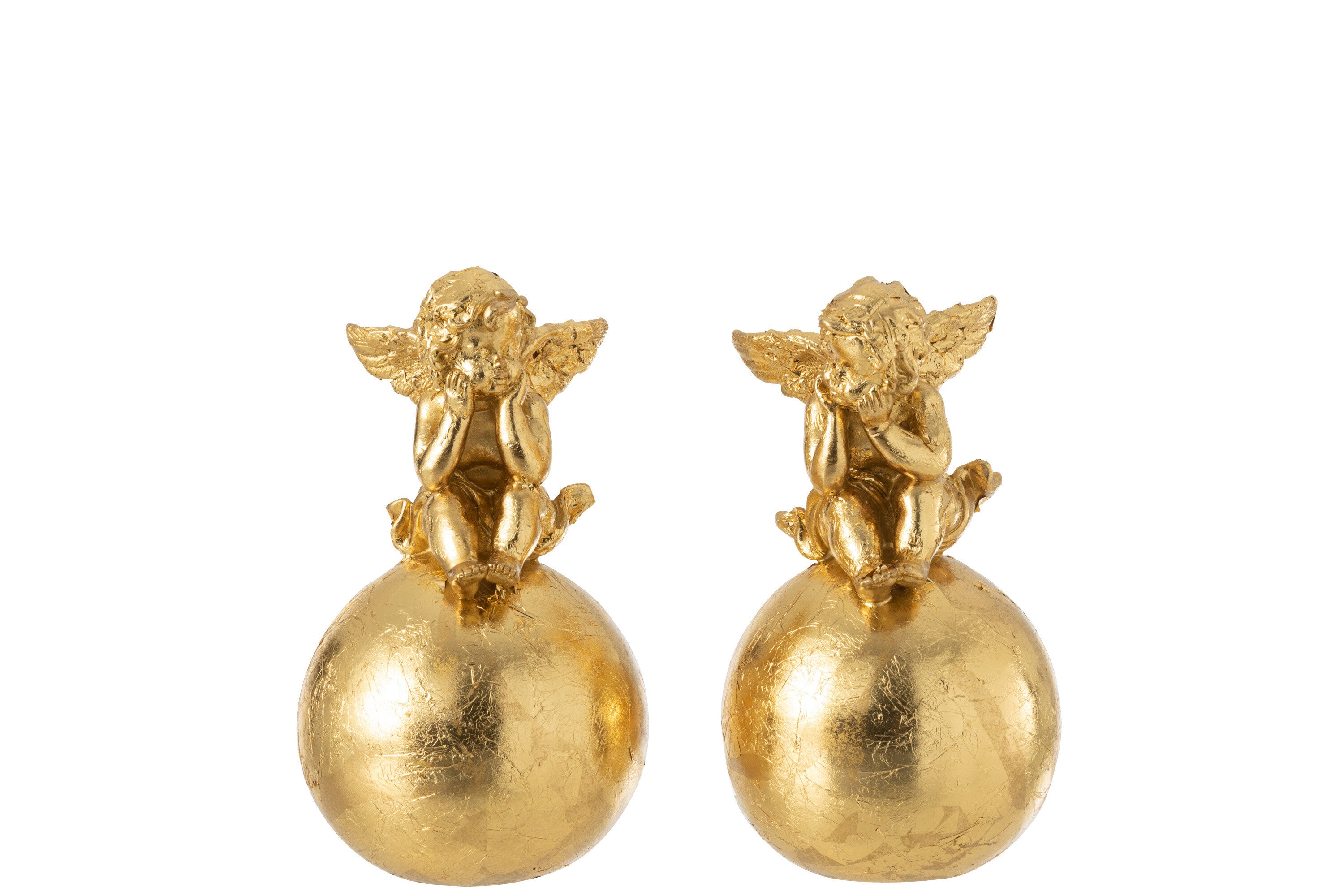 Engelen Op Bal Poly Goud Assortiment Van 2
