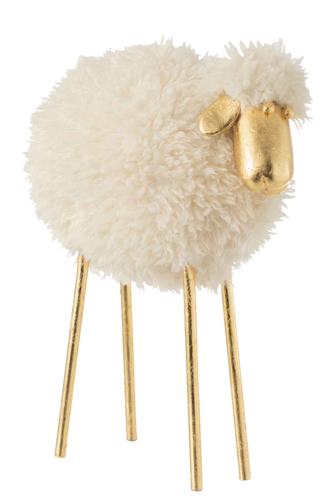 Metaal/poly wit/goud groot