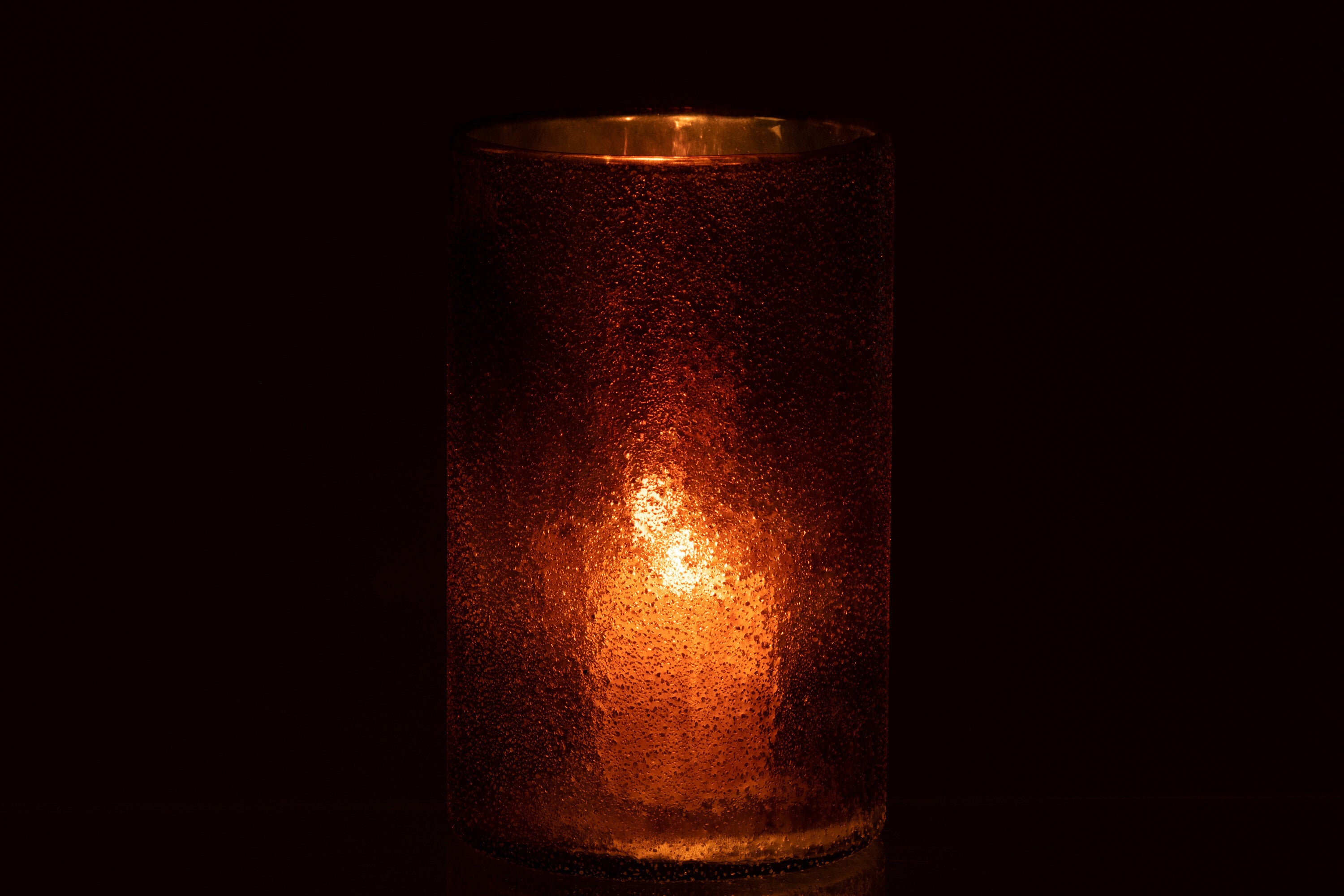 J-Line lantaarn spiegel goud glas groot