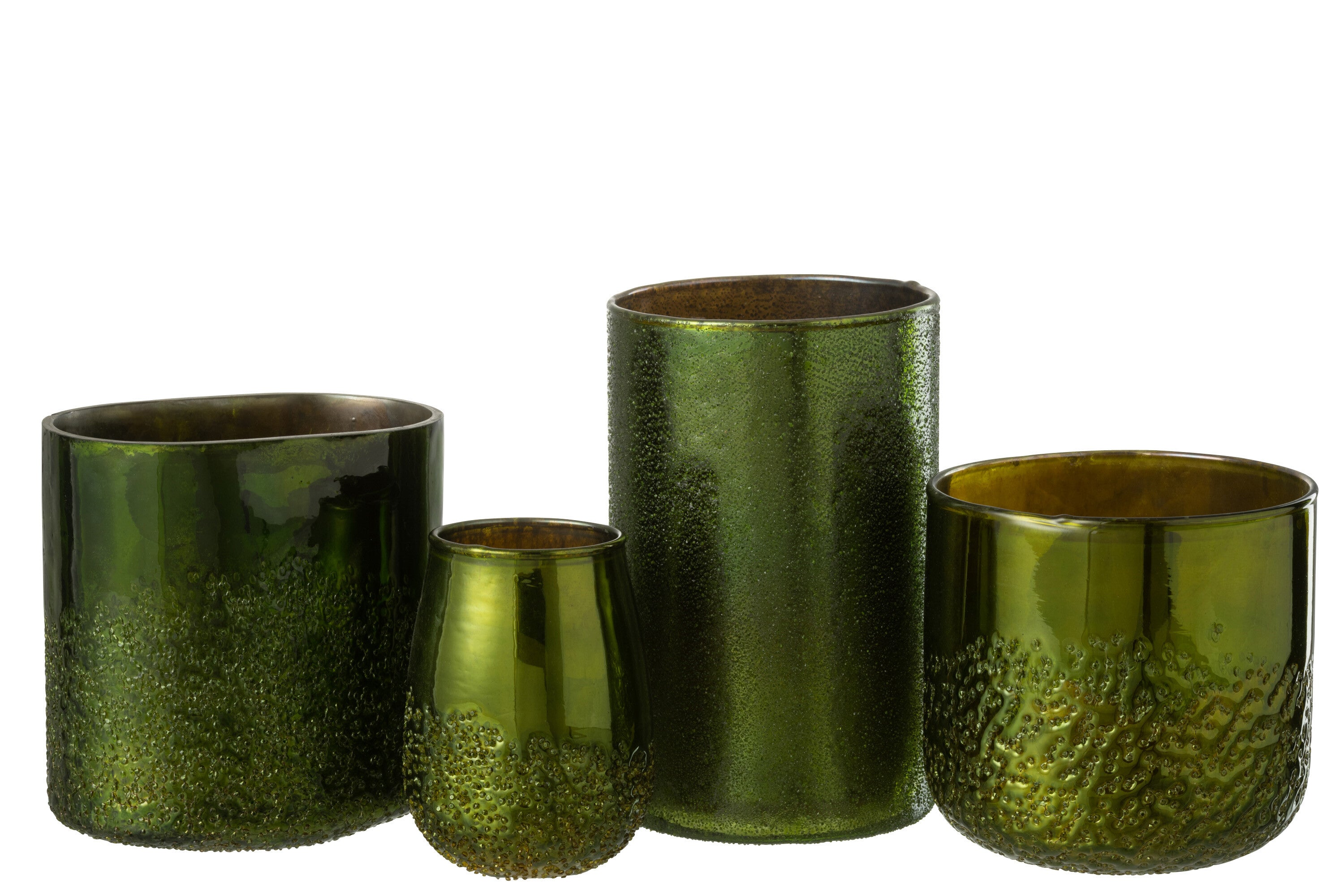 J-Line Lantaarnspiegel Groen Glas Extra Groot