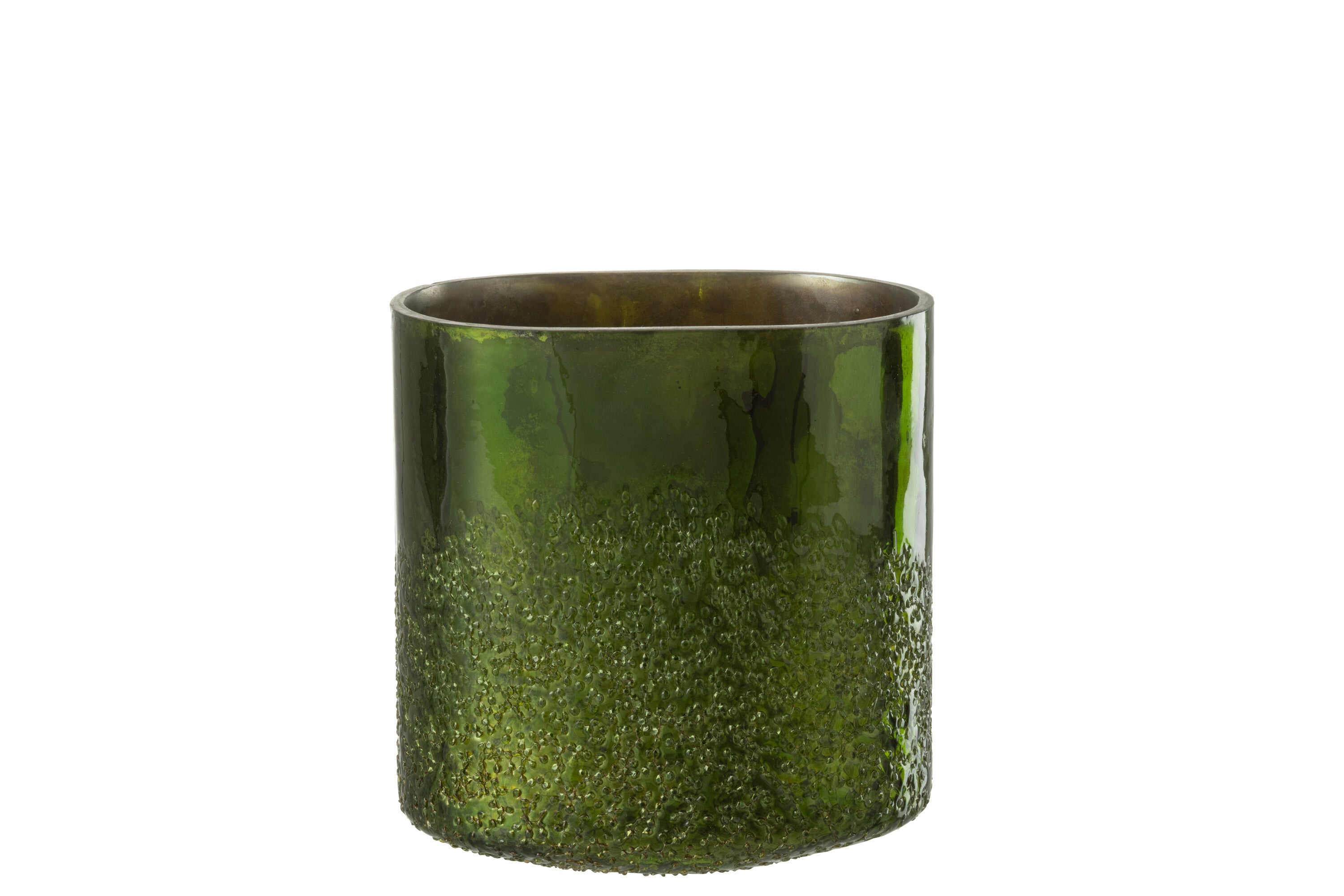 J-Line Lantaarnspiegel Groen Glas Extra Groot