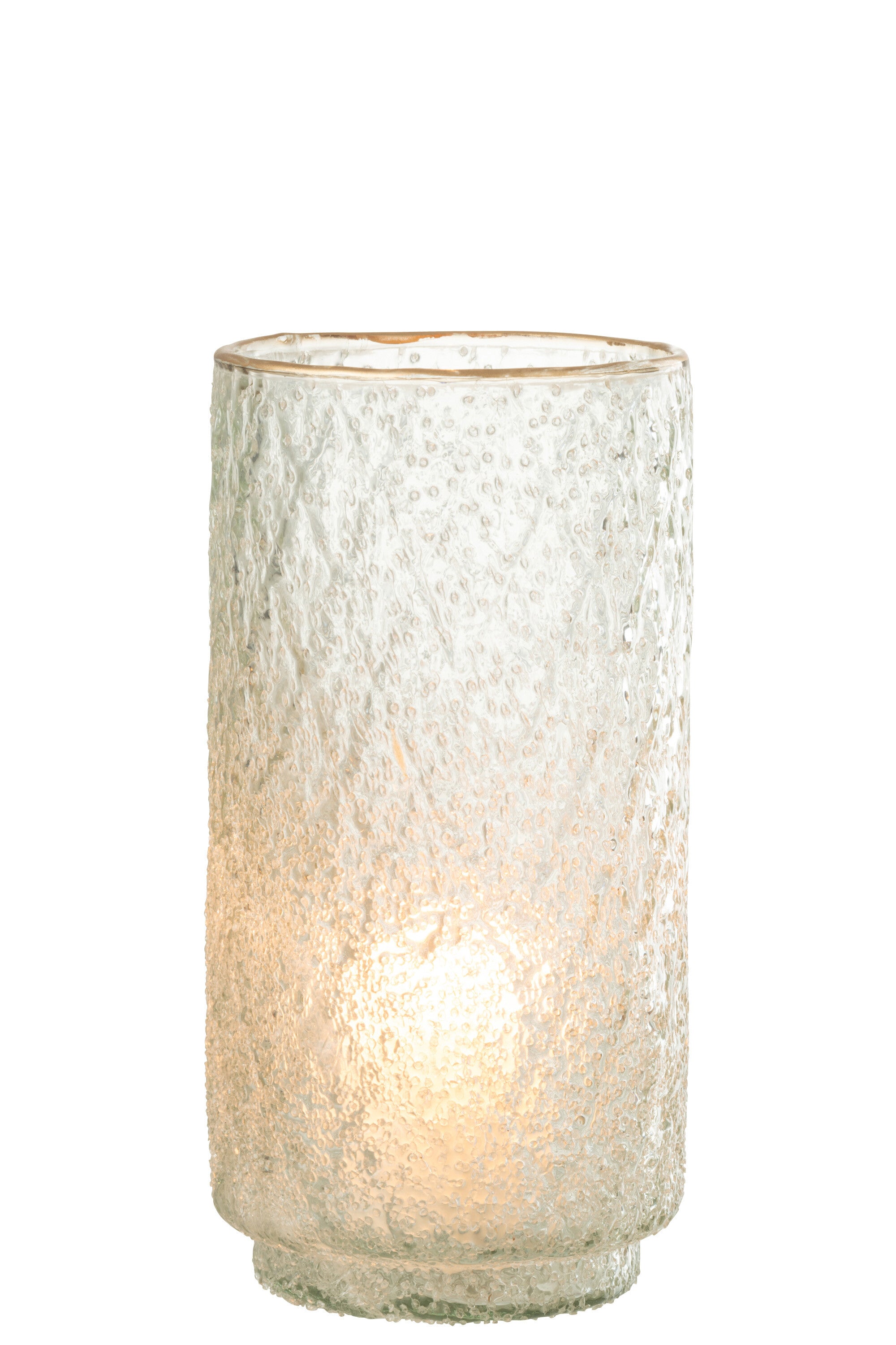 Orkaan Gouden Rand Glas Transparant Groot