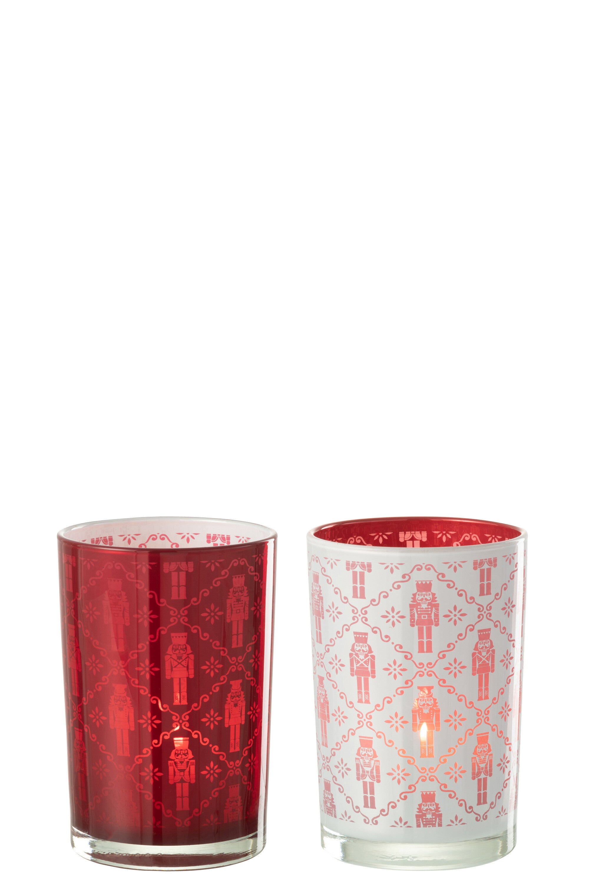 Hurricane Notenkraker Glas Wit/Rood Groot Assortiment Van 2