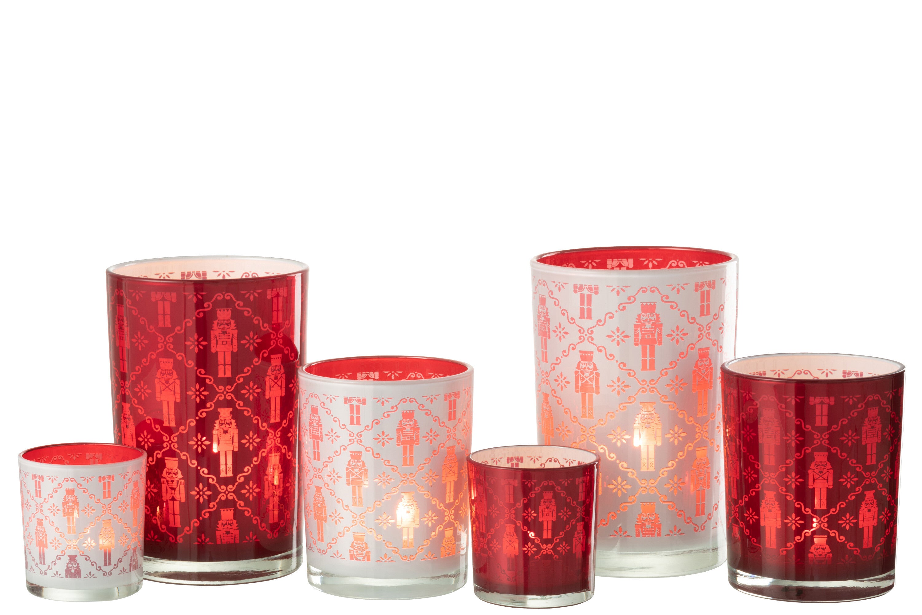 Hurricane Notenkraker Glas Wit/Rood Groot Assortiment Van 2