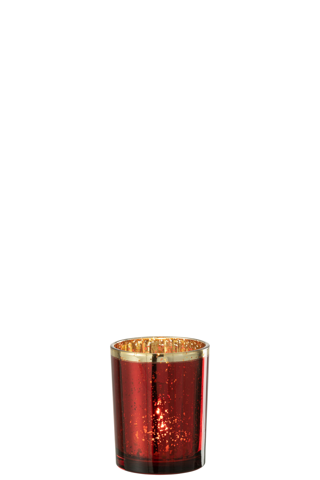 Orkaan Gouden Rand Glas Rood Medium