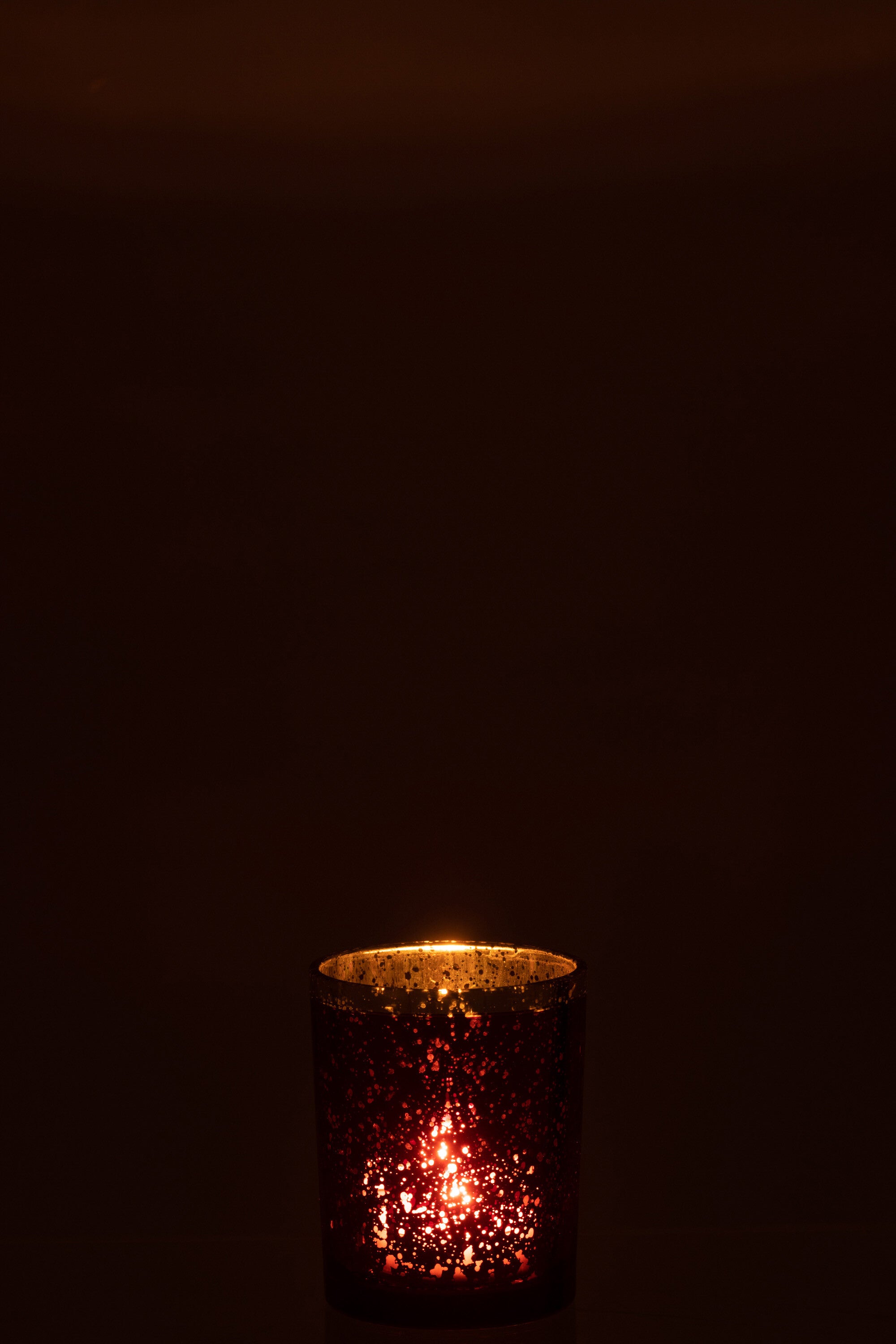 Orkaan Gouden Rand Glas Rood Medium