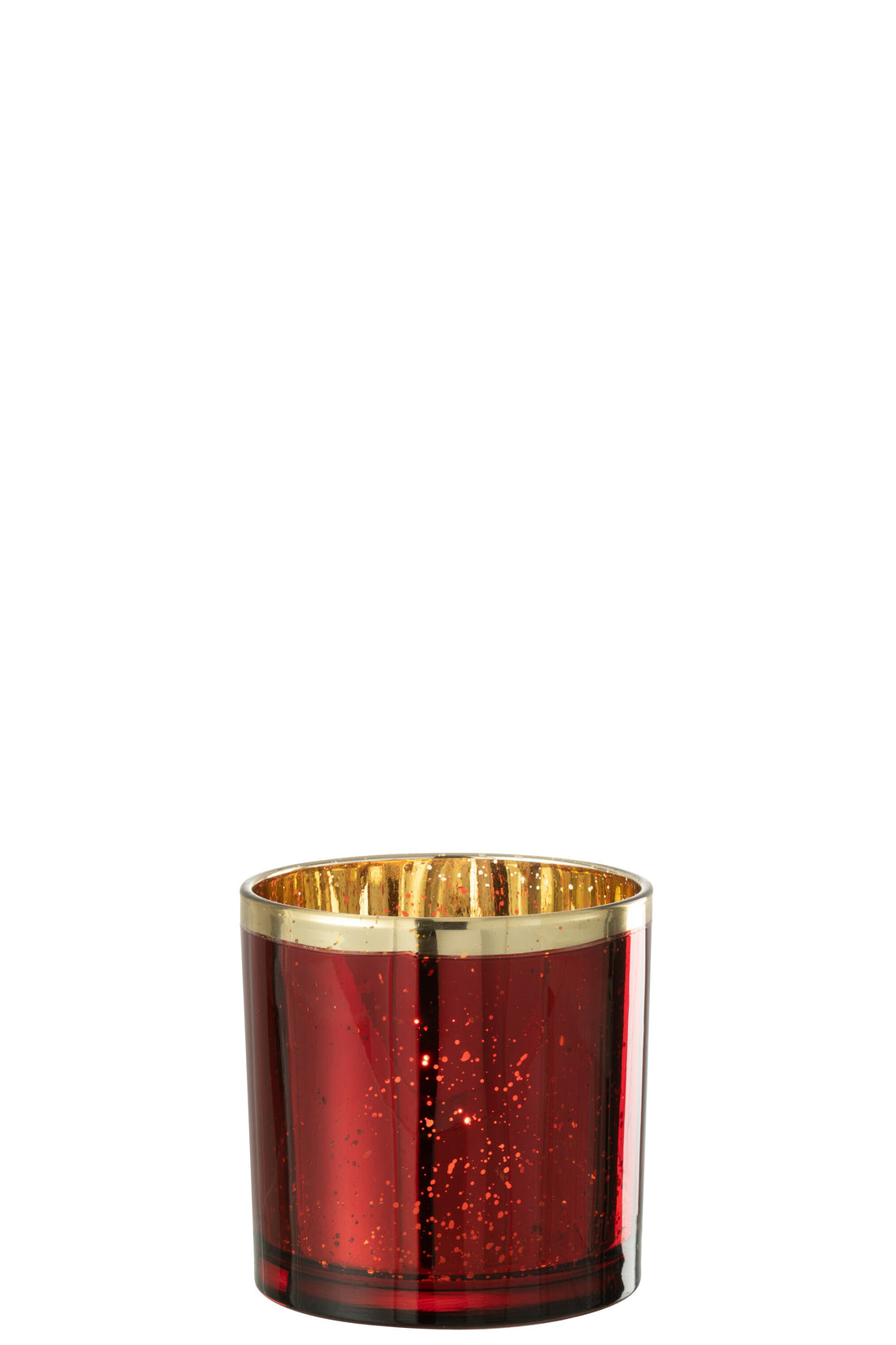 Orkaan Gouden Rand Glas Rood Groot