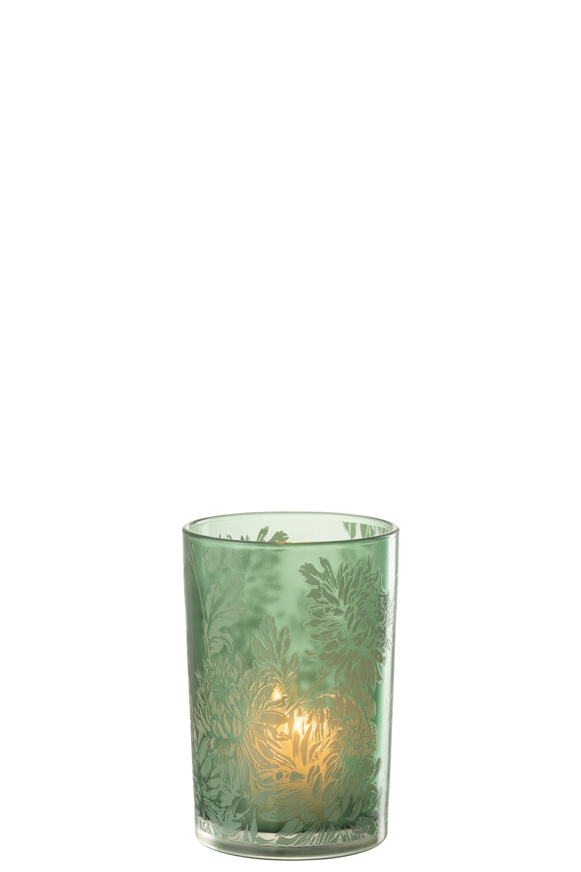 Orkaanbloemen Glas Mat Groen Groot