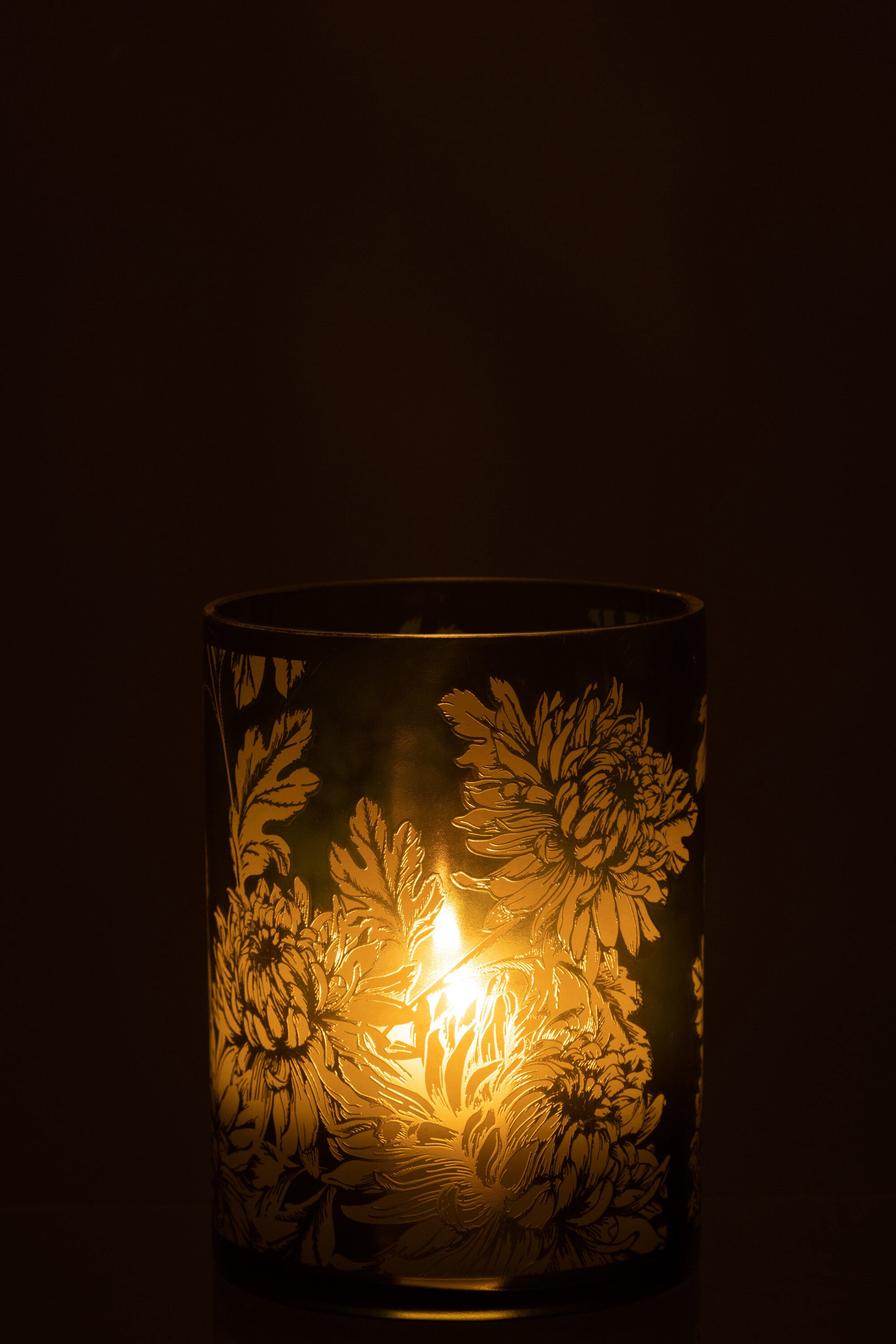 Orkaanbloemen Glas Mat Groen Extra Groot