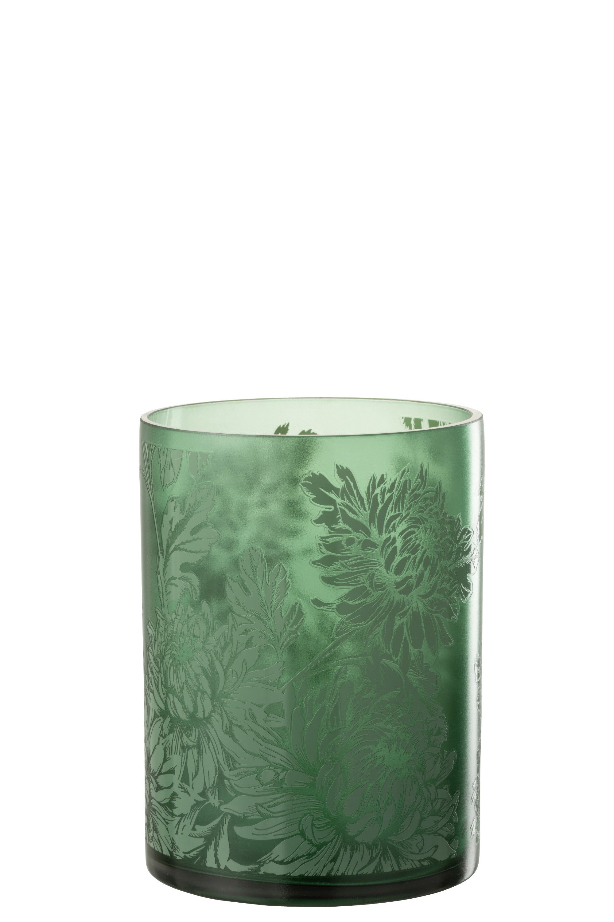 Orkaanbloemen Glas Mat Groen Extra Groot