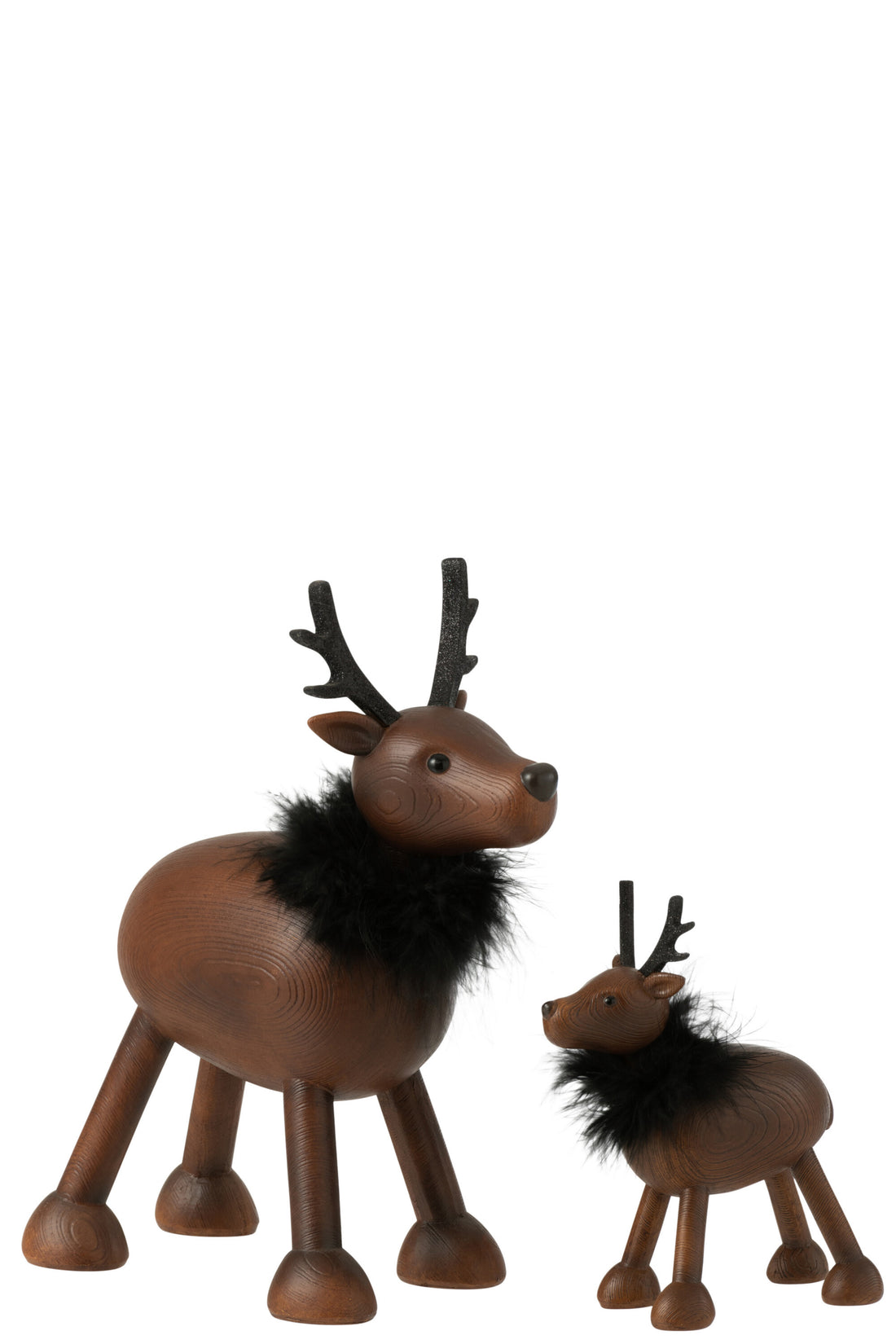 J-Line Hert Vacht Resine Bruin/Zwart Large