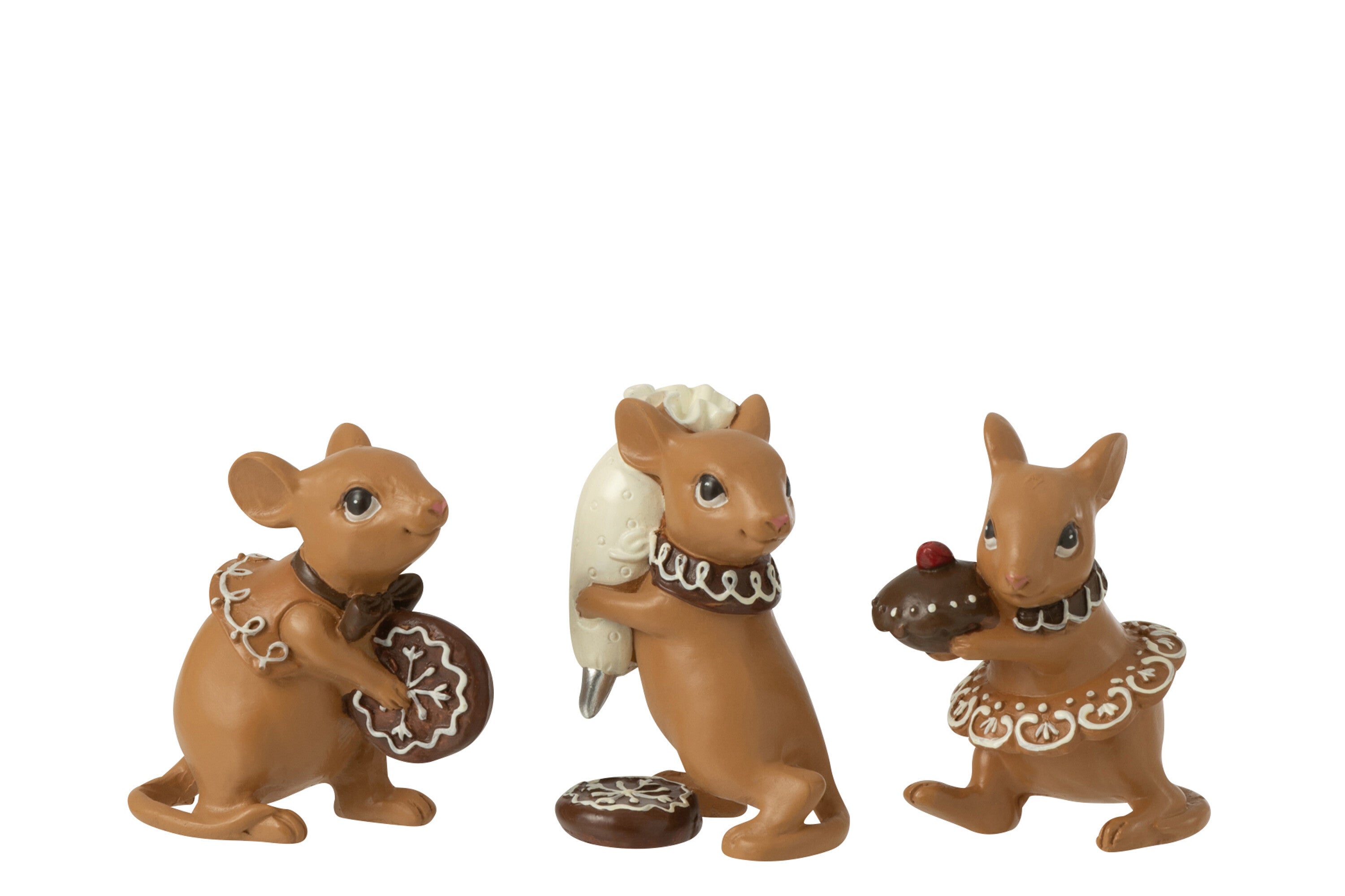 Muizen Kookhars Bruin Assortiment Van 3