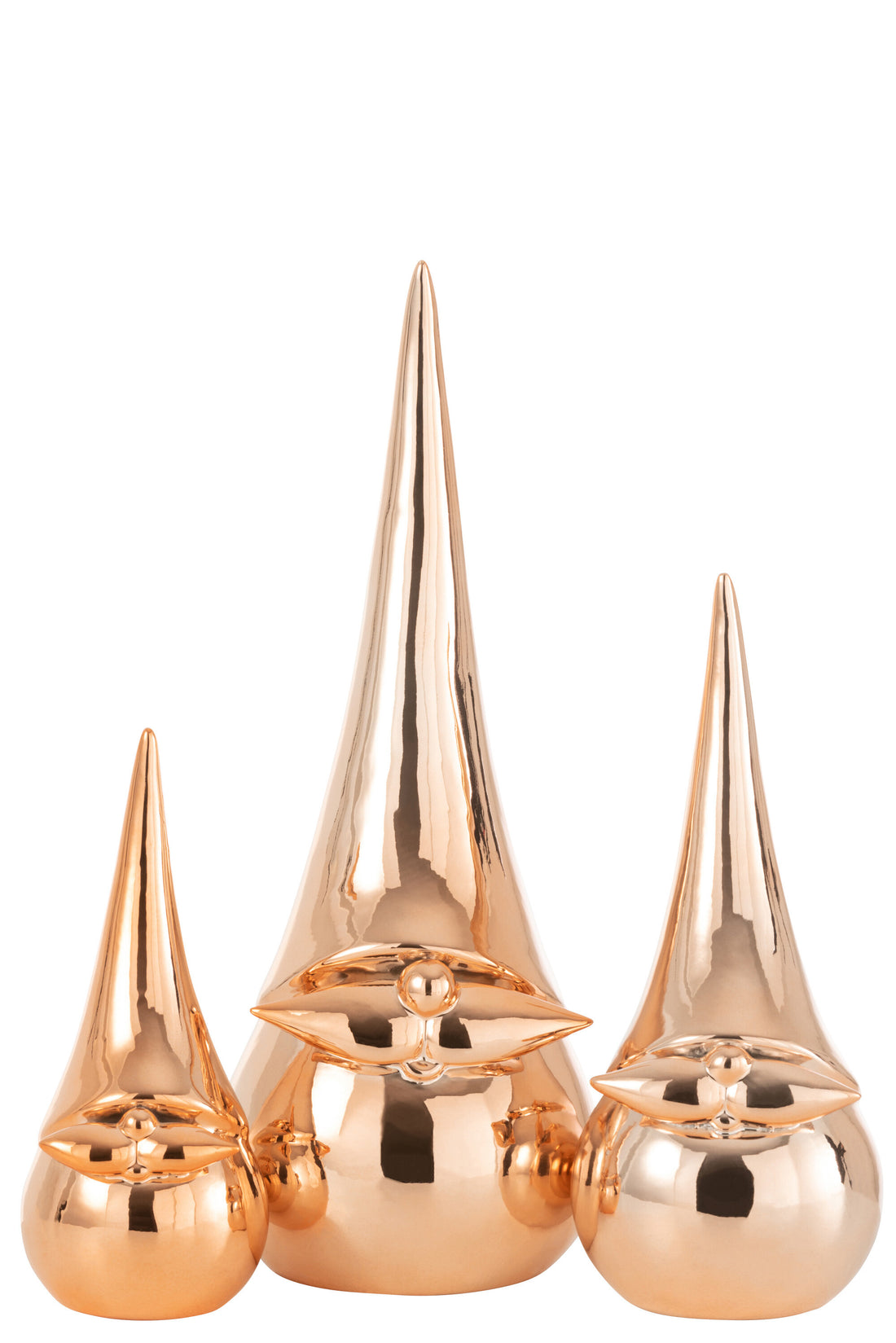 J-Line Kerstman Modern Porselein Koper Large