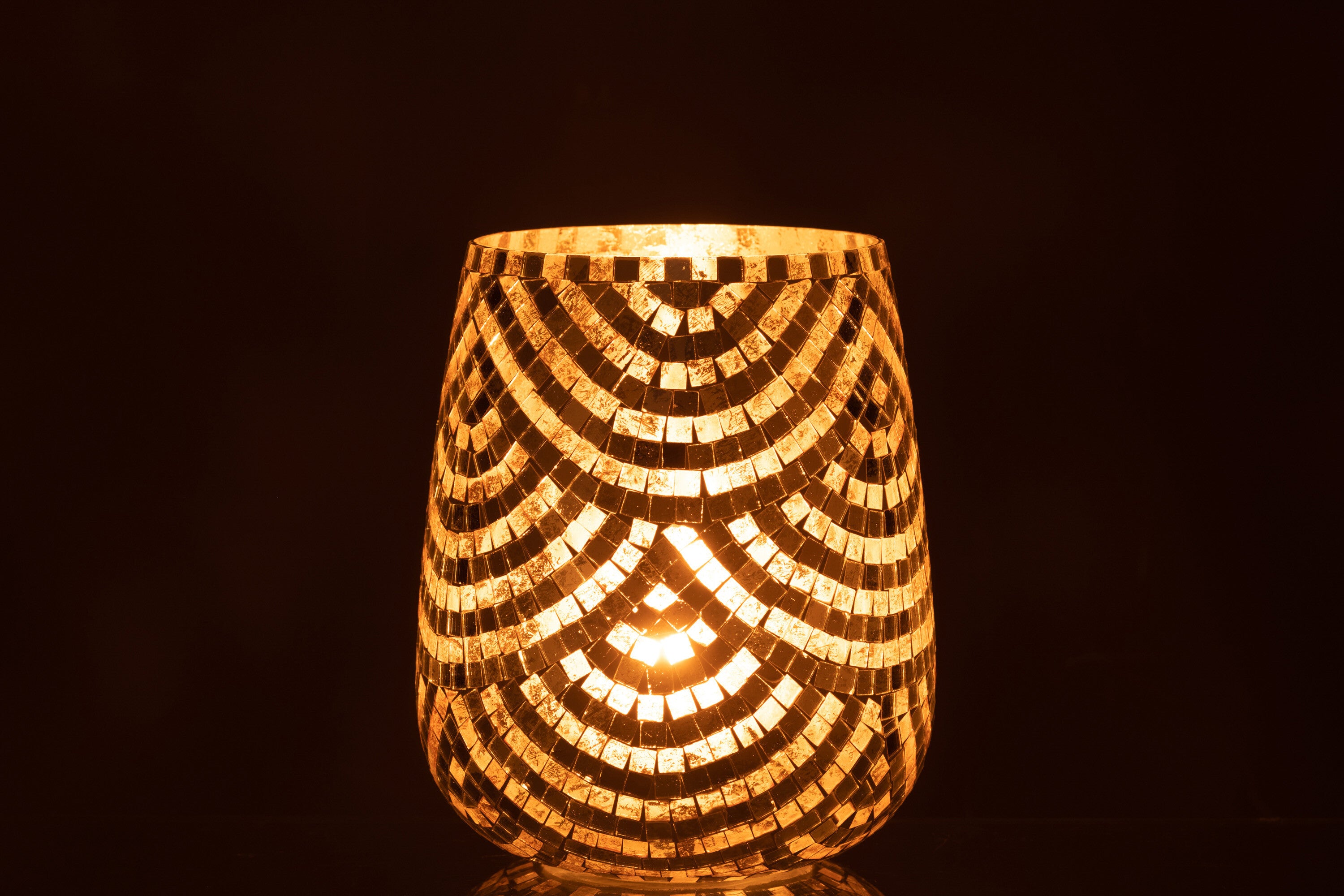 Orkaan Mozaïekglas Zilver/Goud Extra Groot