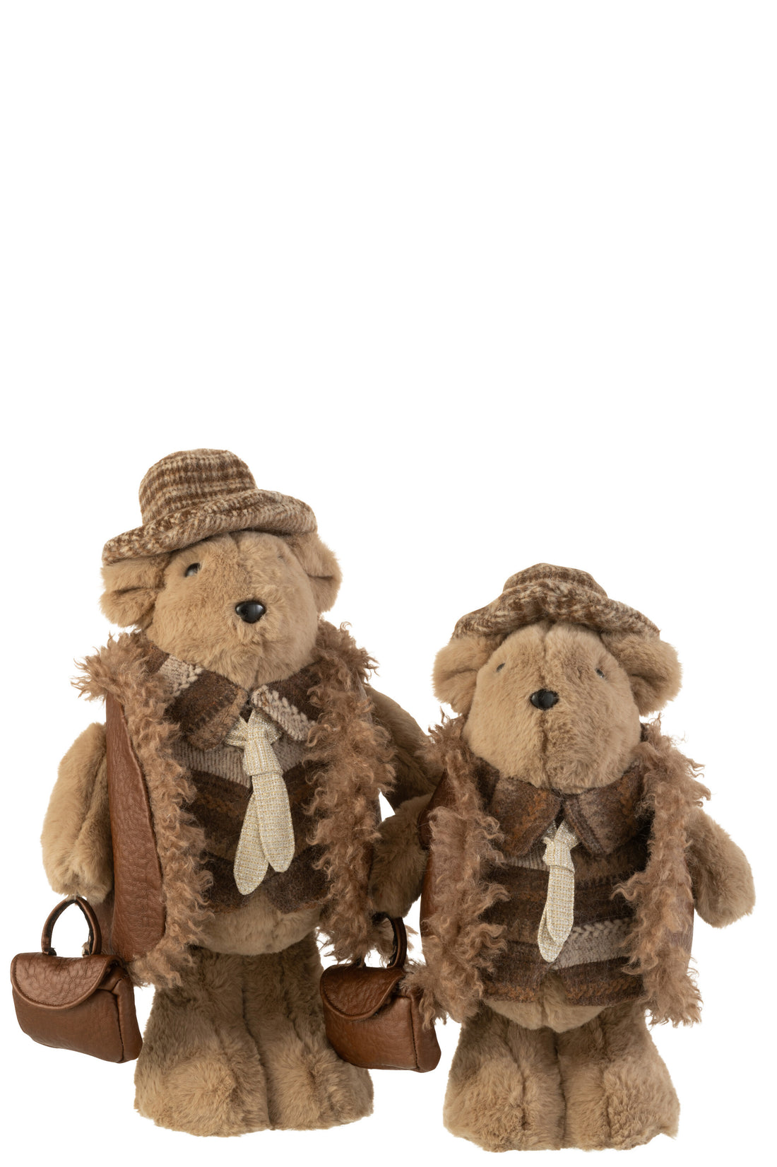 Beerstrikzak Textiel Bruin Groot