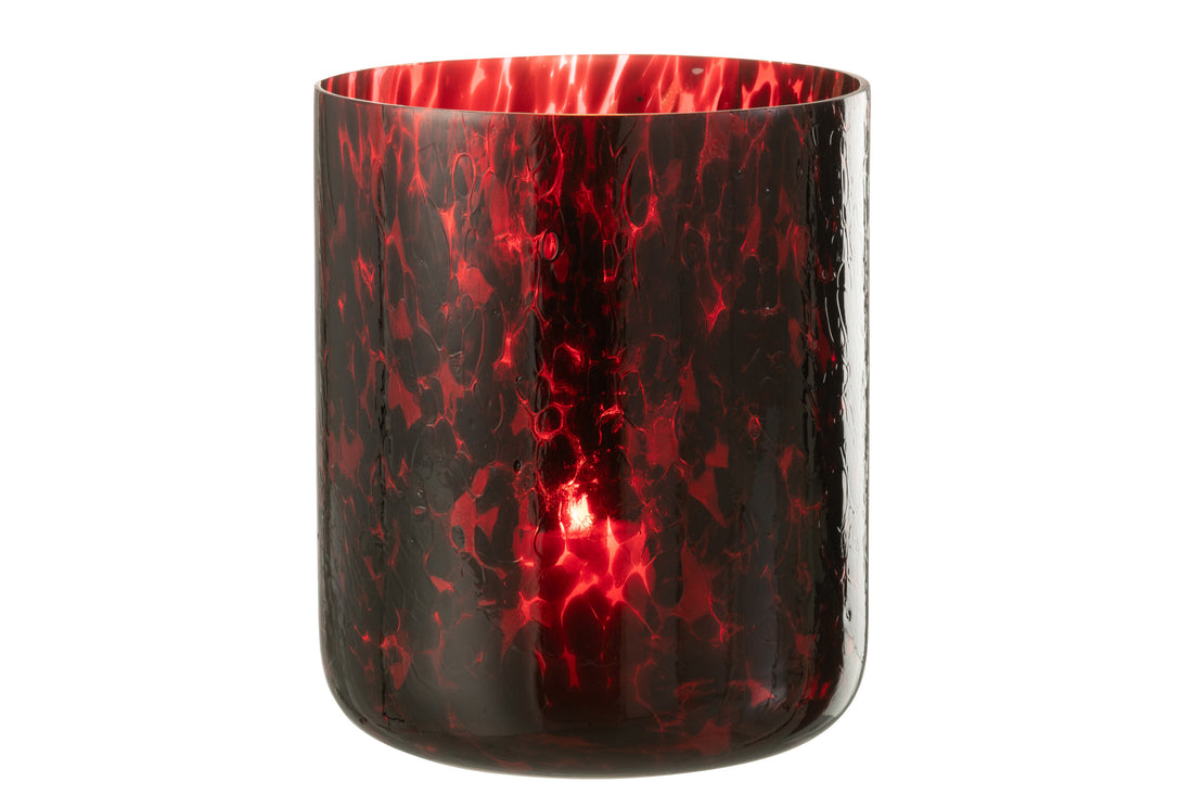 Orkaan gespot glas rood/zwart extra groot