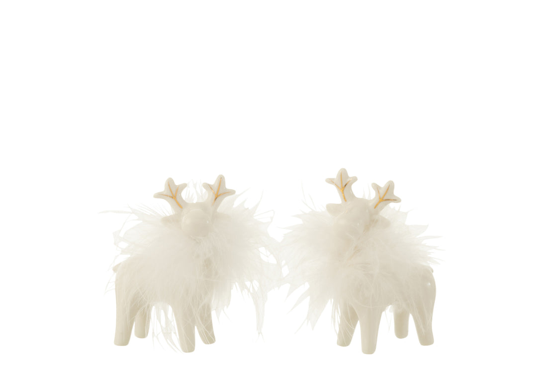 Eland Porselein Goud/Wit Klein Assortiment Van 2