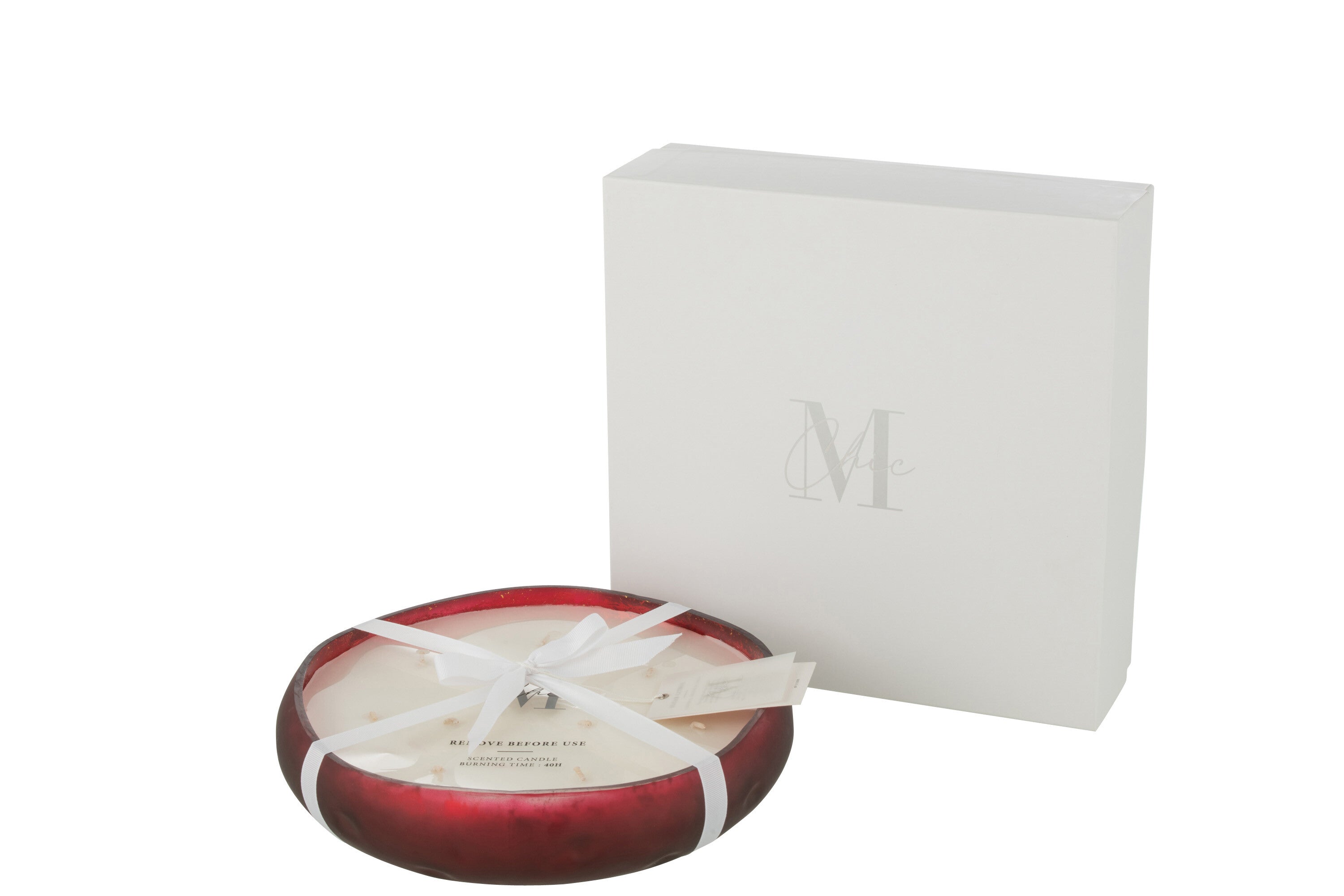 J-Line Geurkaars Livia - glas - rood - L